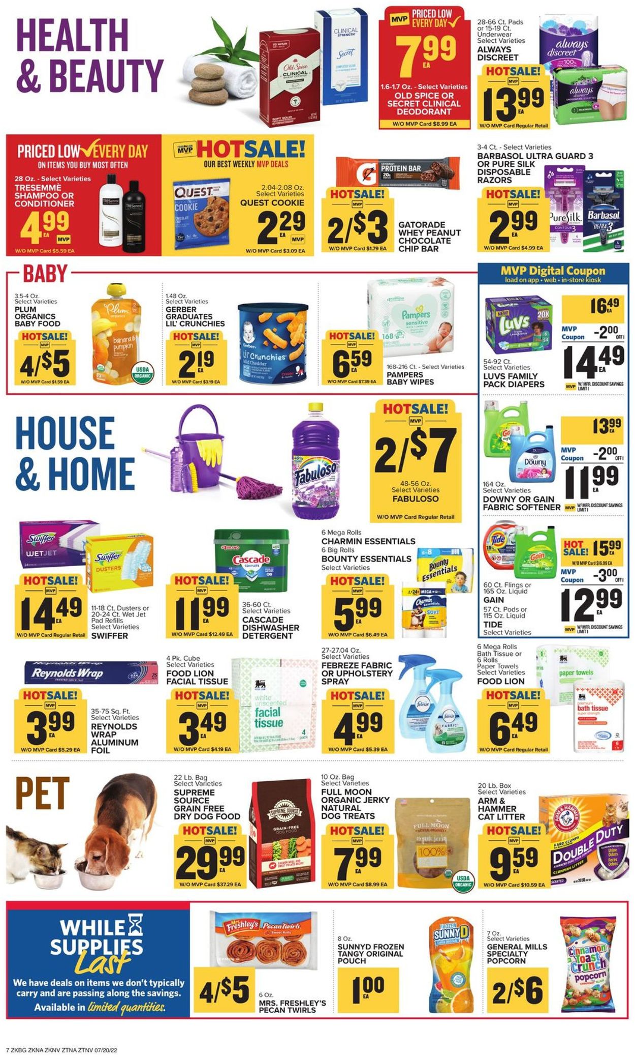 Catalogue Food Lion from 07/20/2022