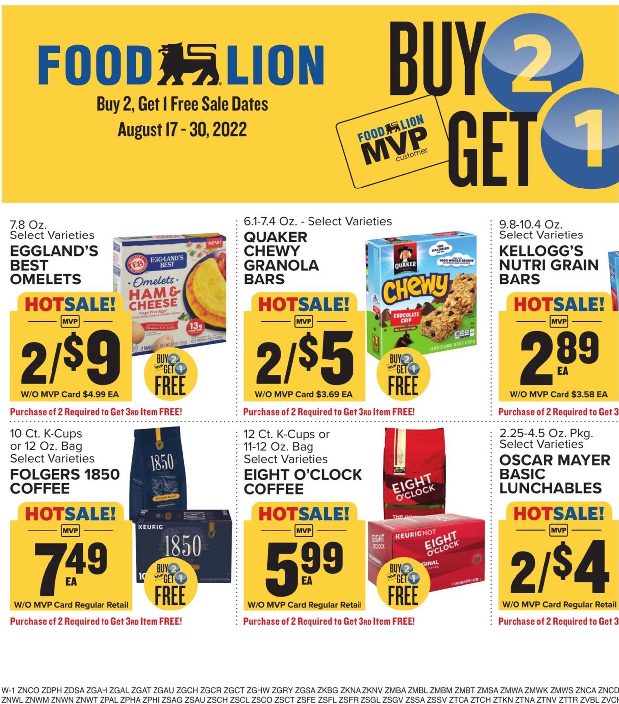 Catalogue Food Lion from 08/17/2022