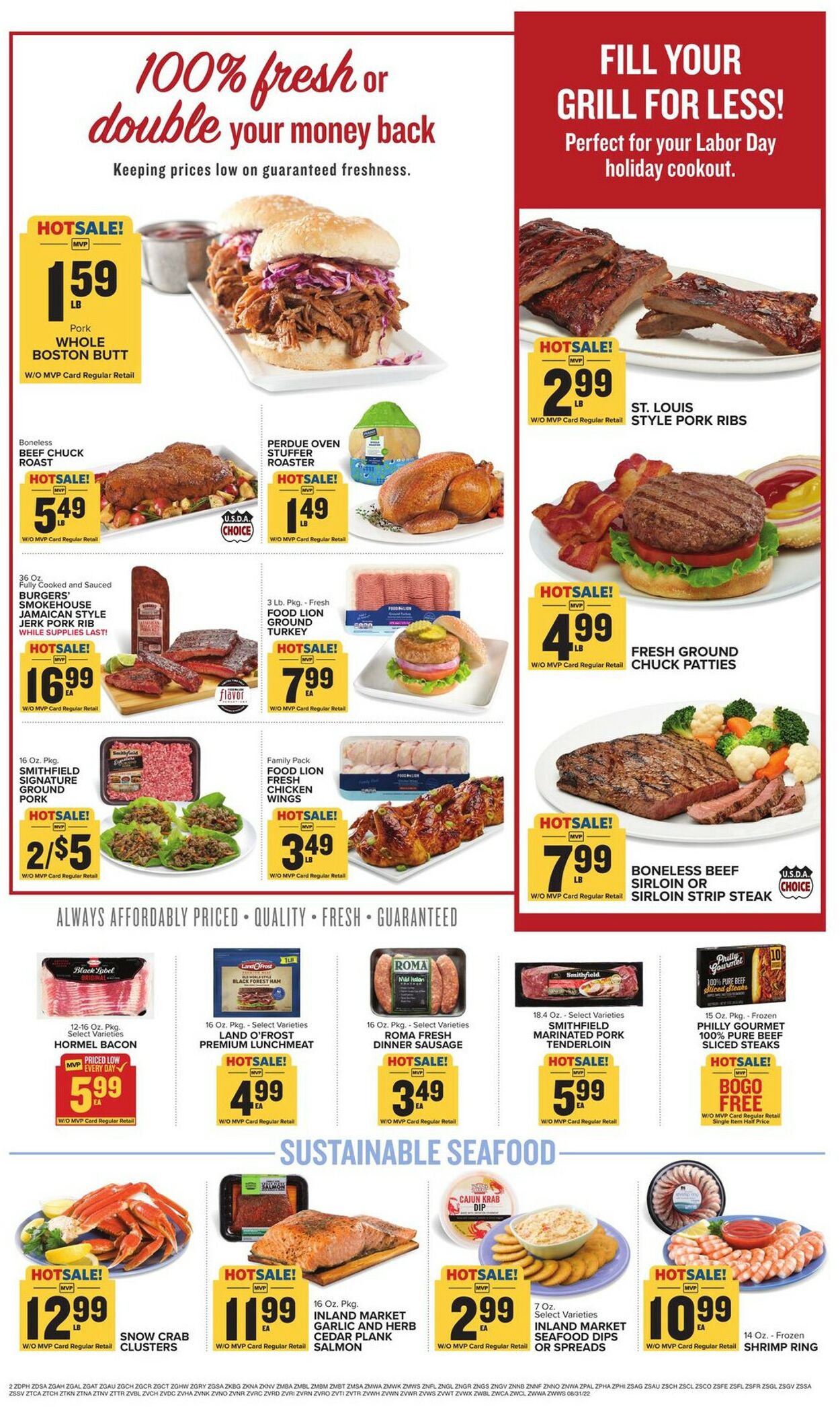 Catalogue Food Lion from 08/31/2022