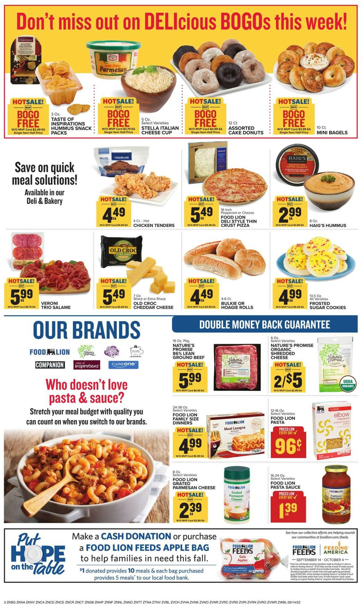 Catalogue Food Lion from 09/14/2022