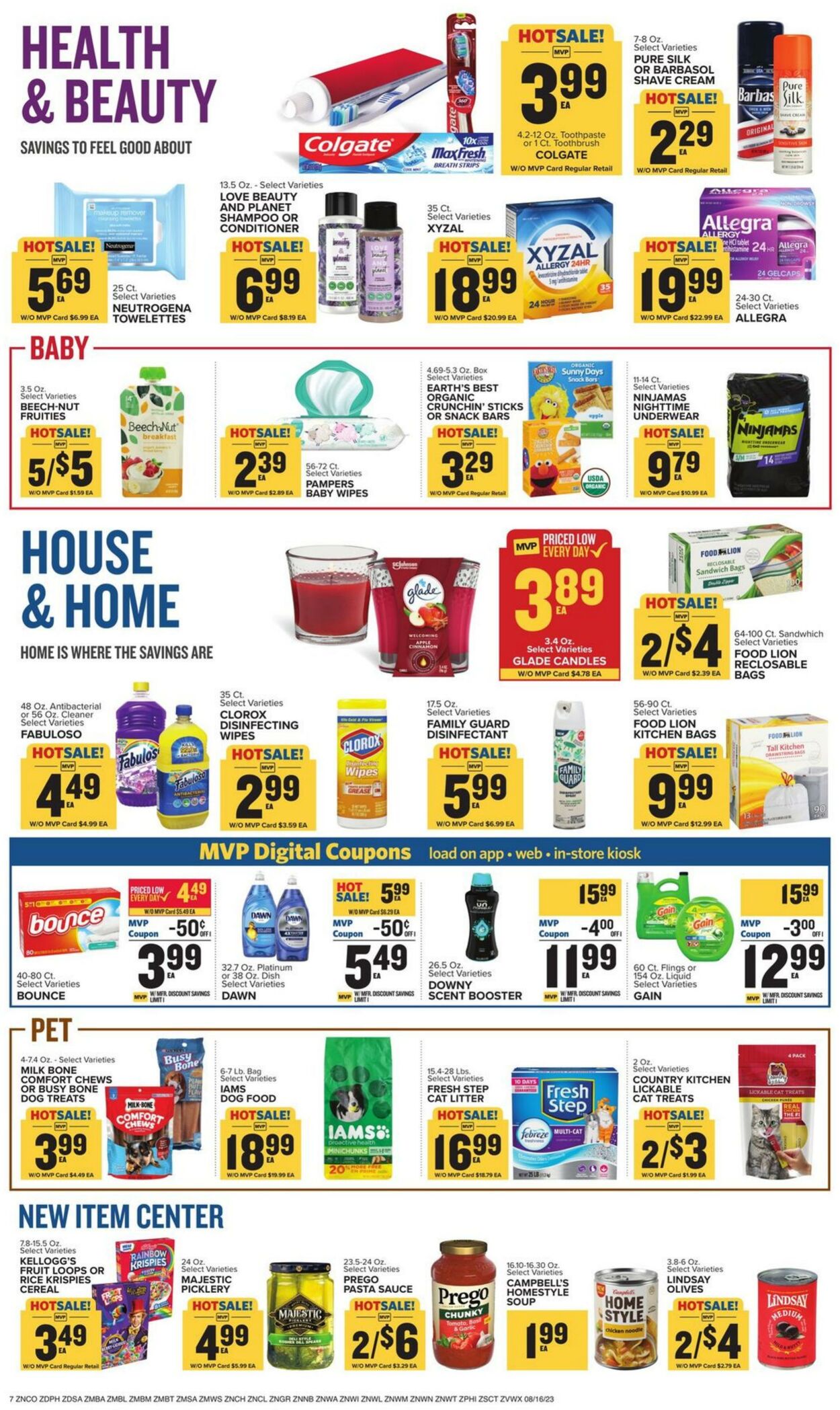 Catalogue Food Lion from 08/16/2023
