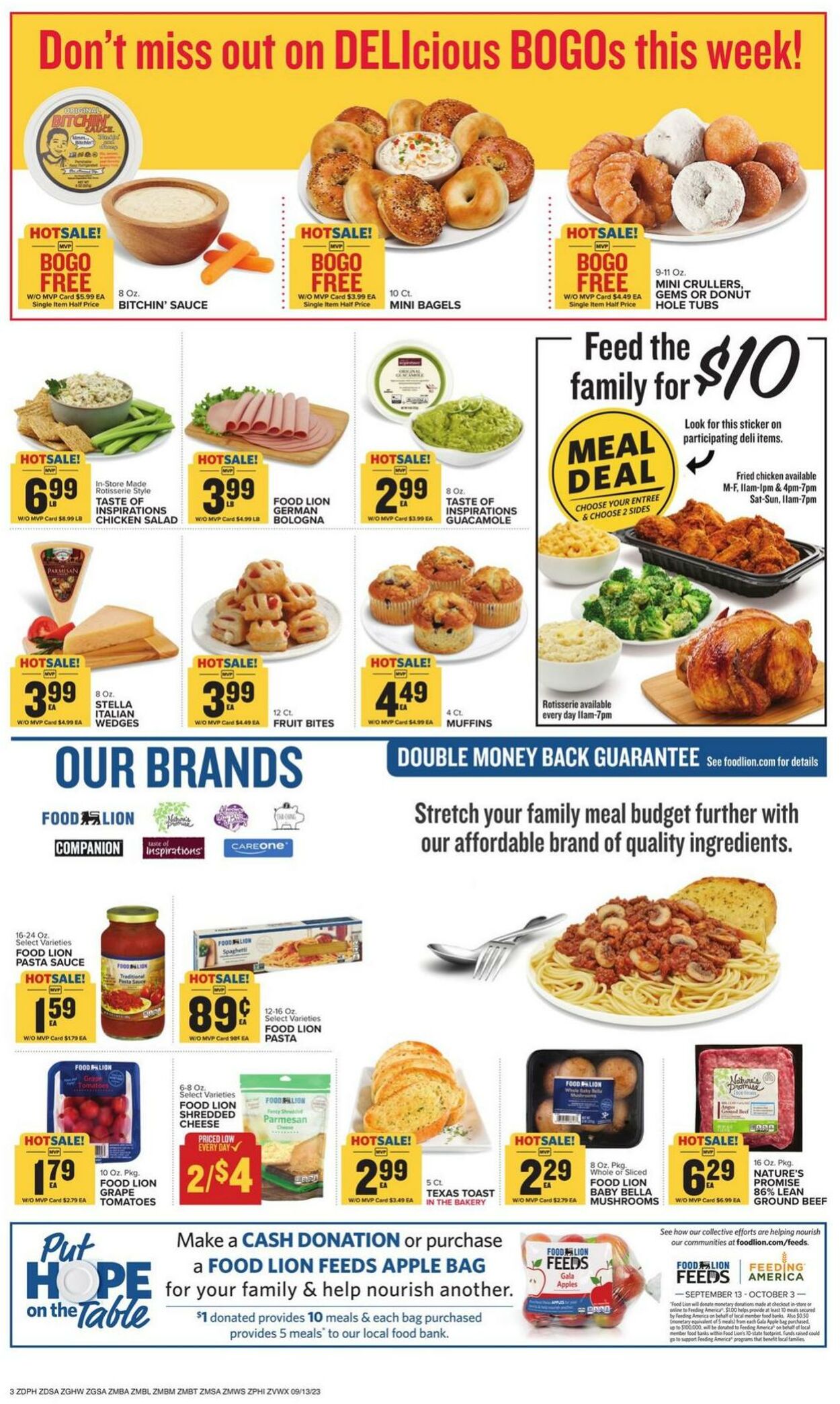 Catalogue Food Lion from 09/13/2023