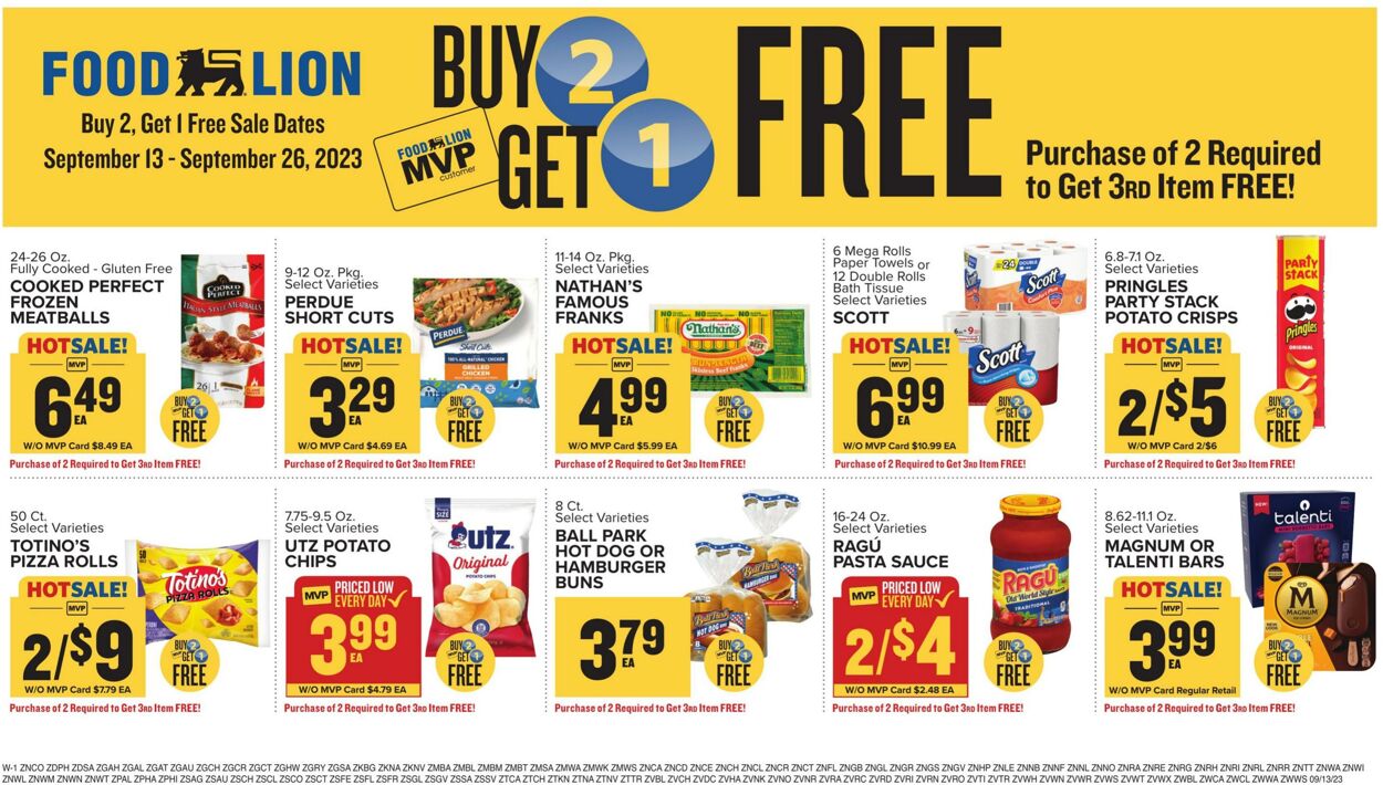 Catalogue Food Lion from 09/13/2023