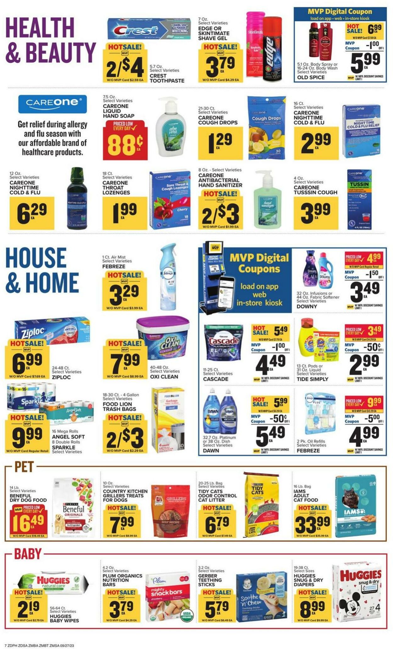 Catalogue Food Lion from 09/27/2023