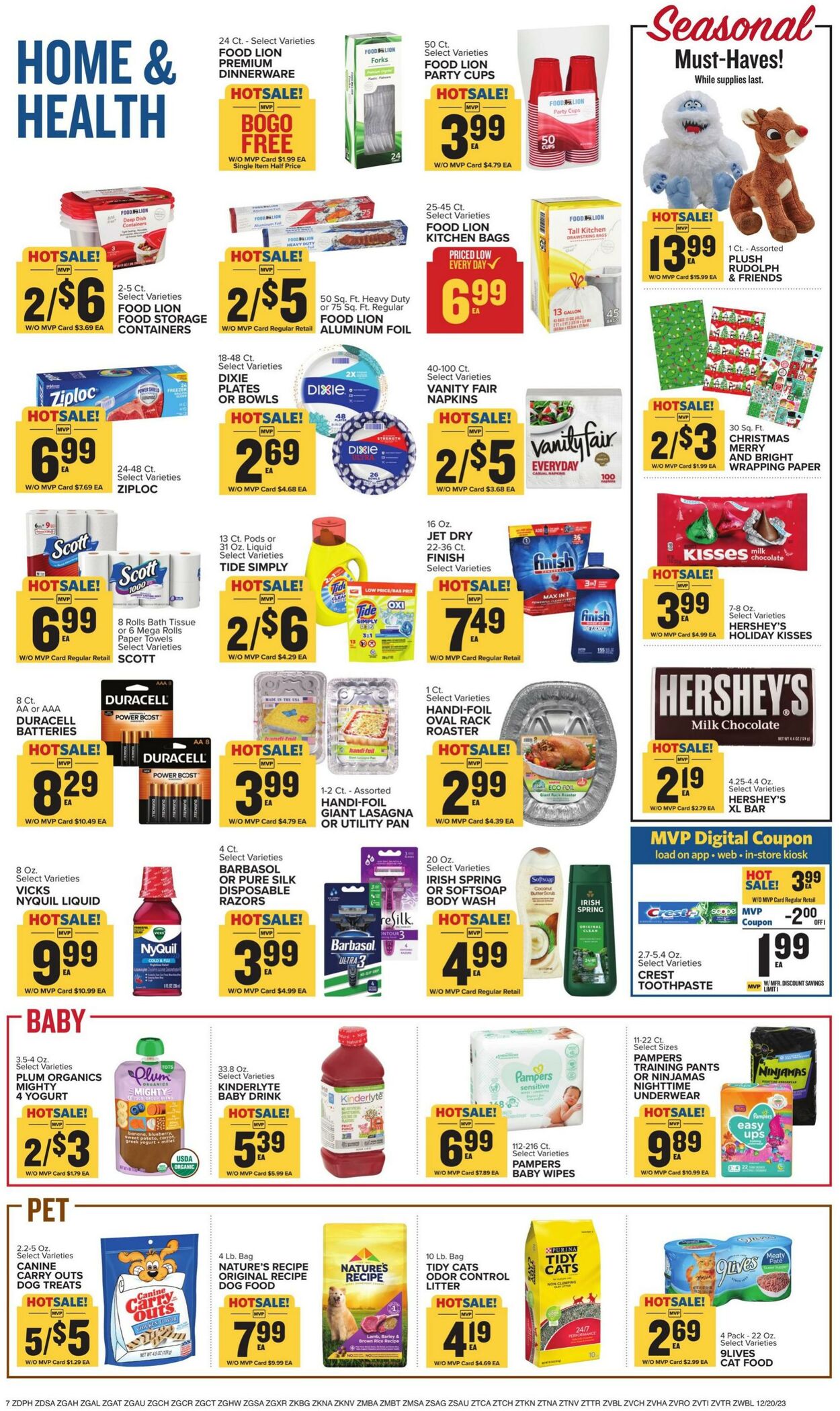 Catalogue Food Lion from 12/20/2023