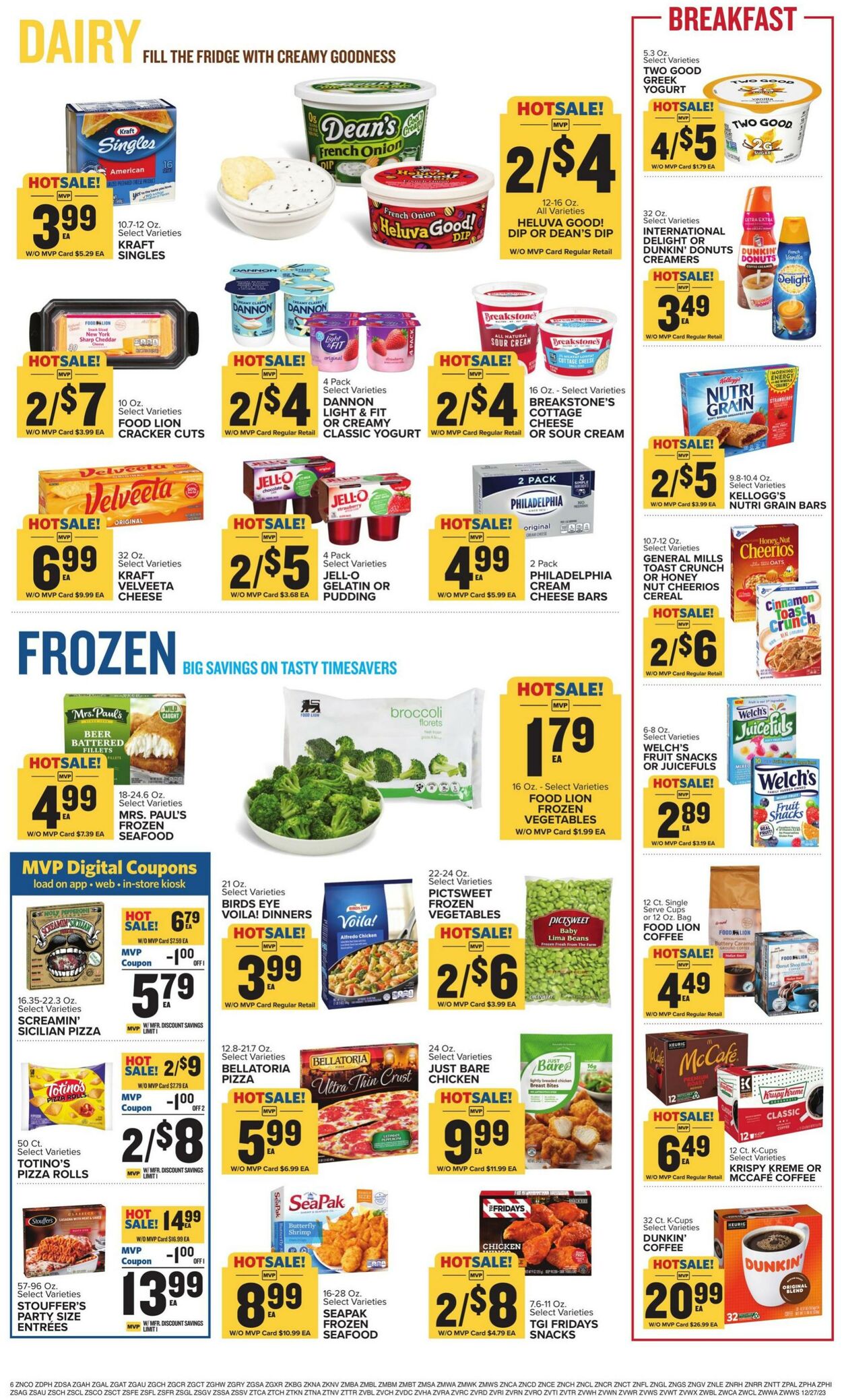 Catalogue Food Lion from 12/27/2023