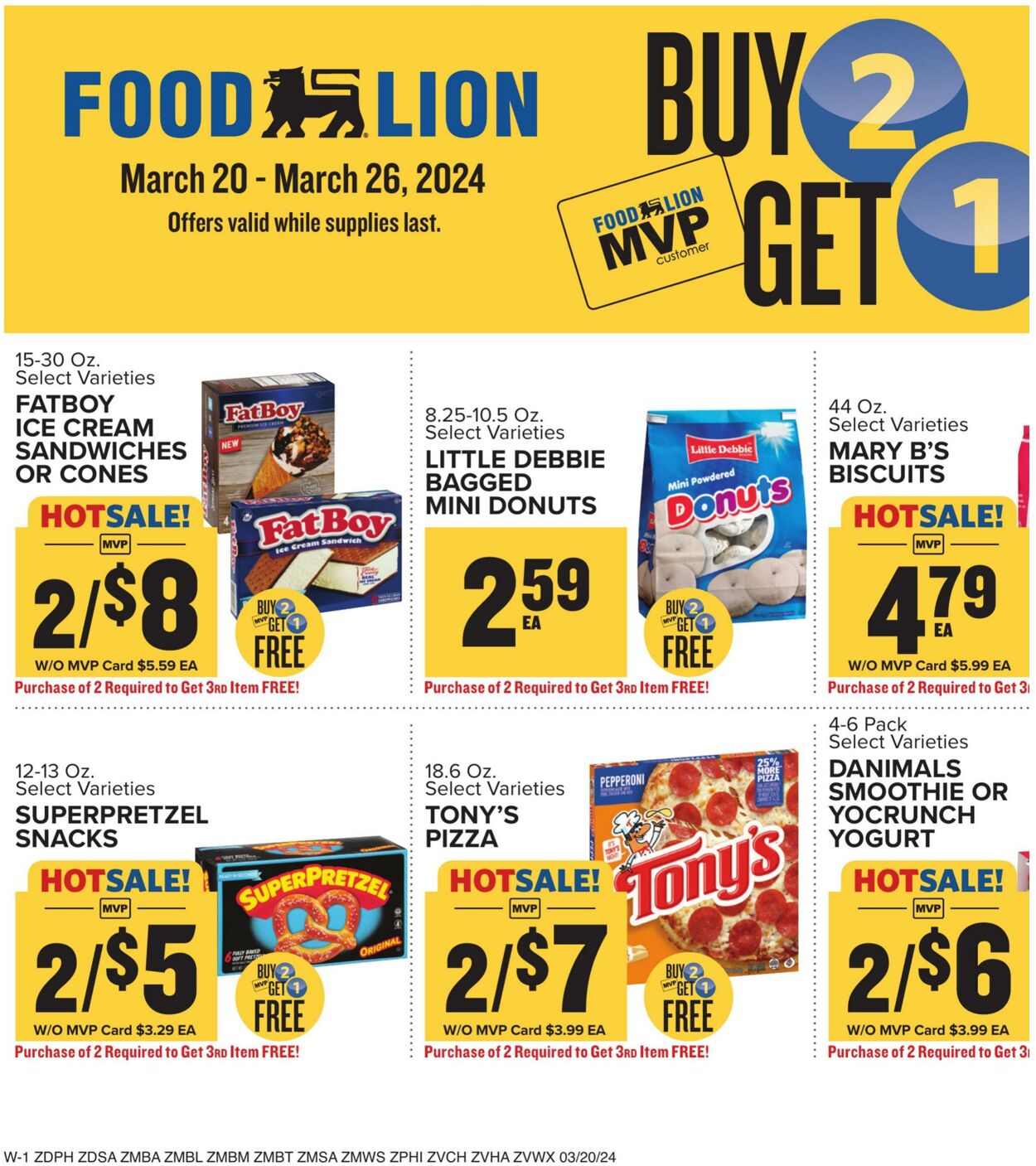 Catalogue Food Lion from 03/20/2024
