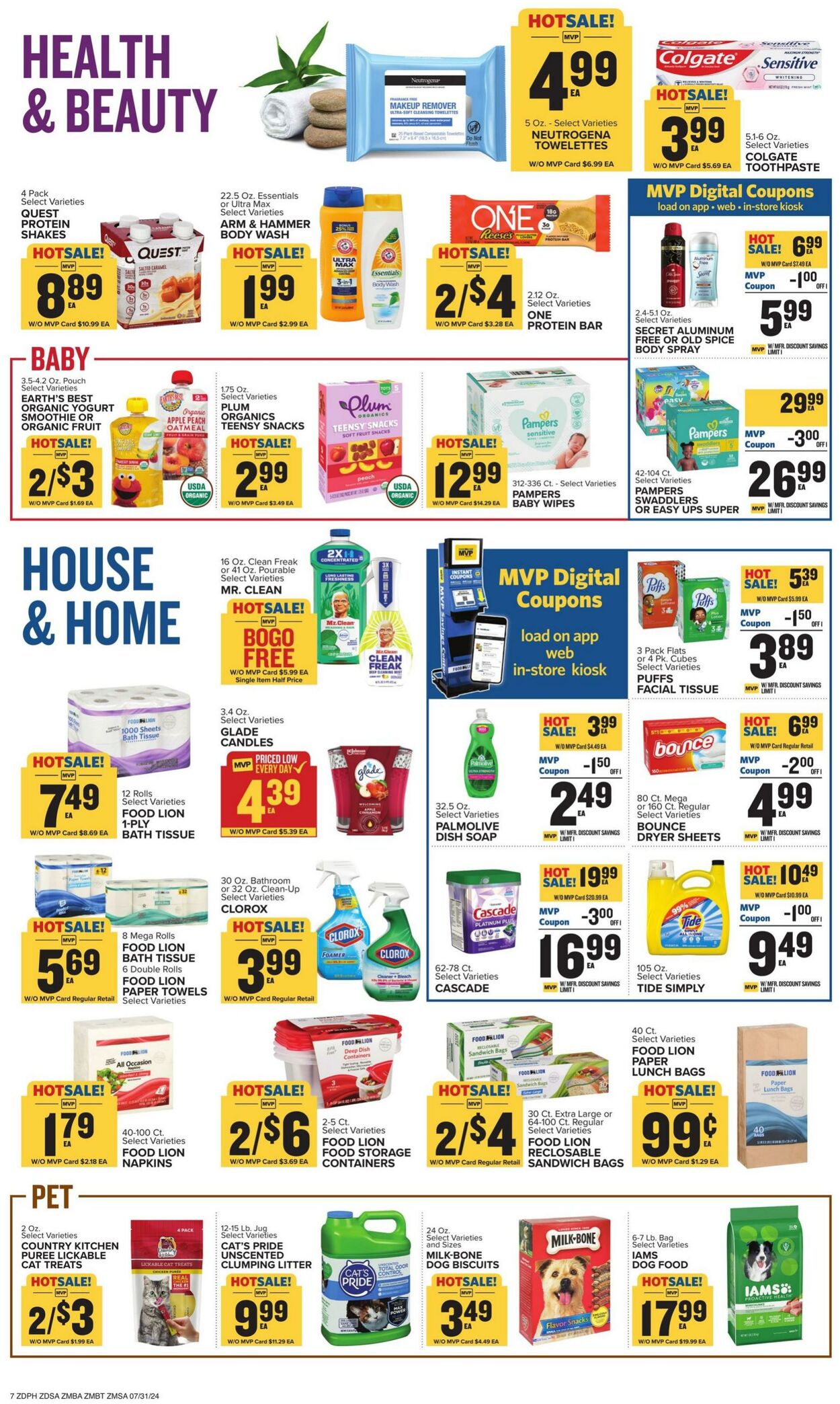 Catalogue Food Lion from 07/31/2024