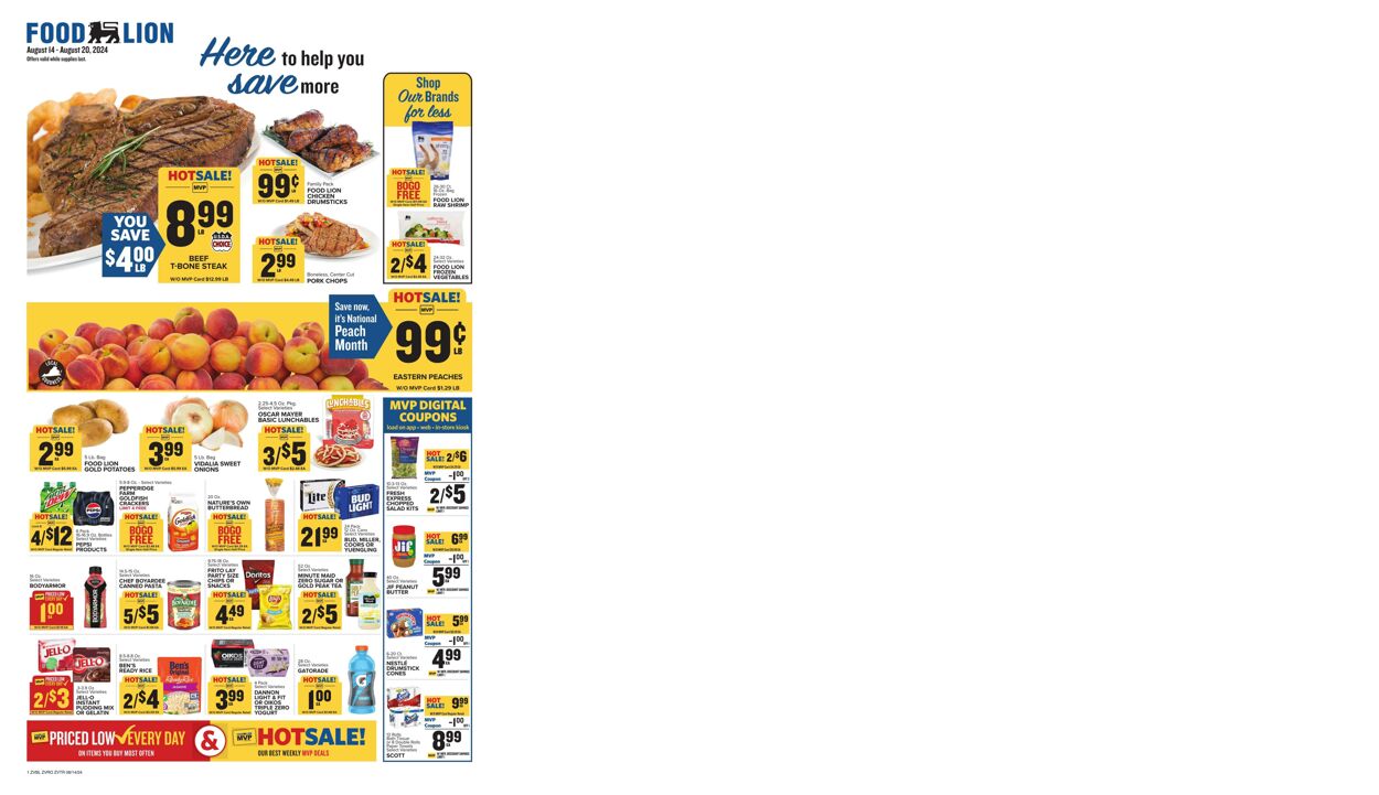 Catalogue Food Lion from 08/14/2024