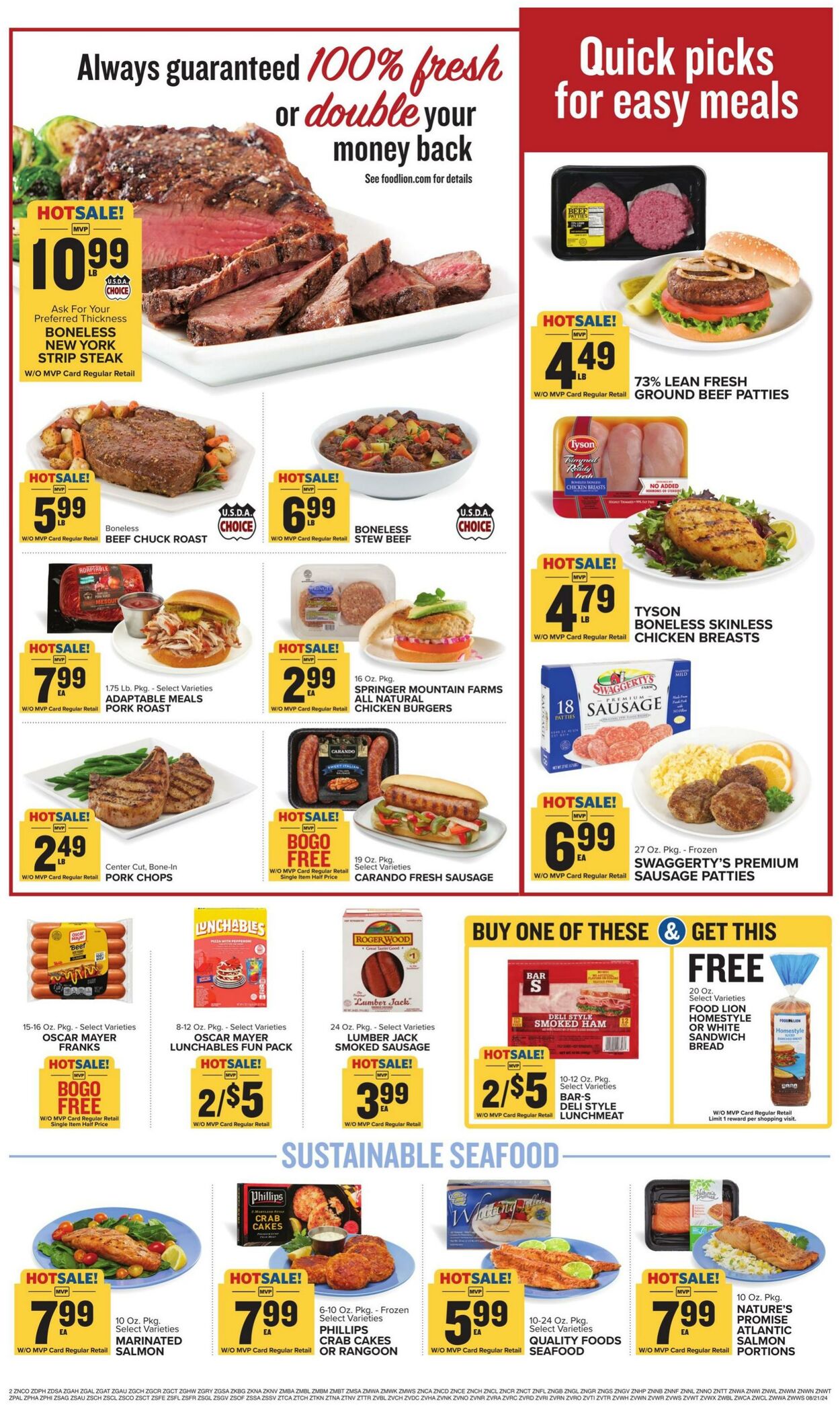 Catalogue Food Lion from 08/21/2024