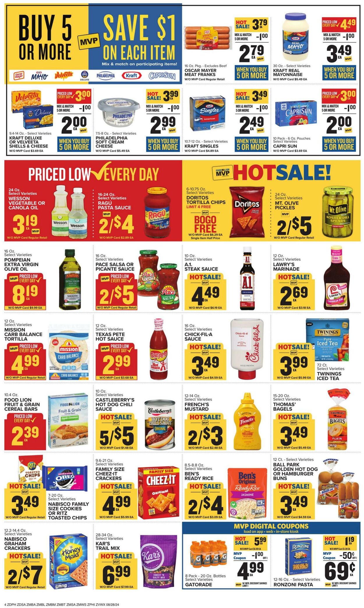 Catalogue Food Lion from 08/28/2024