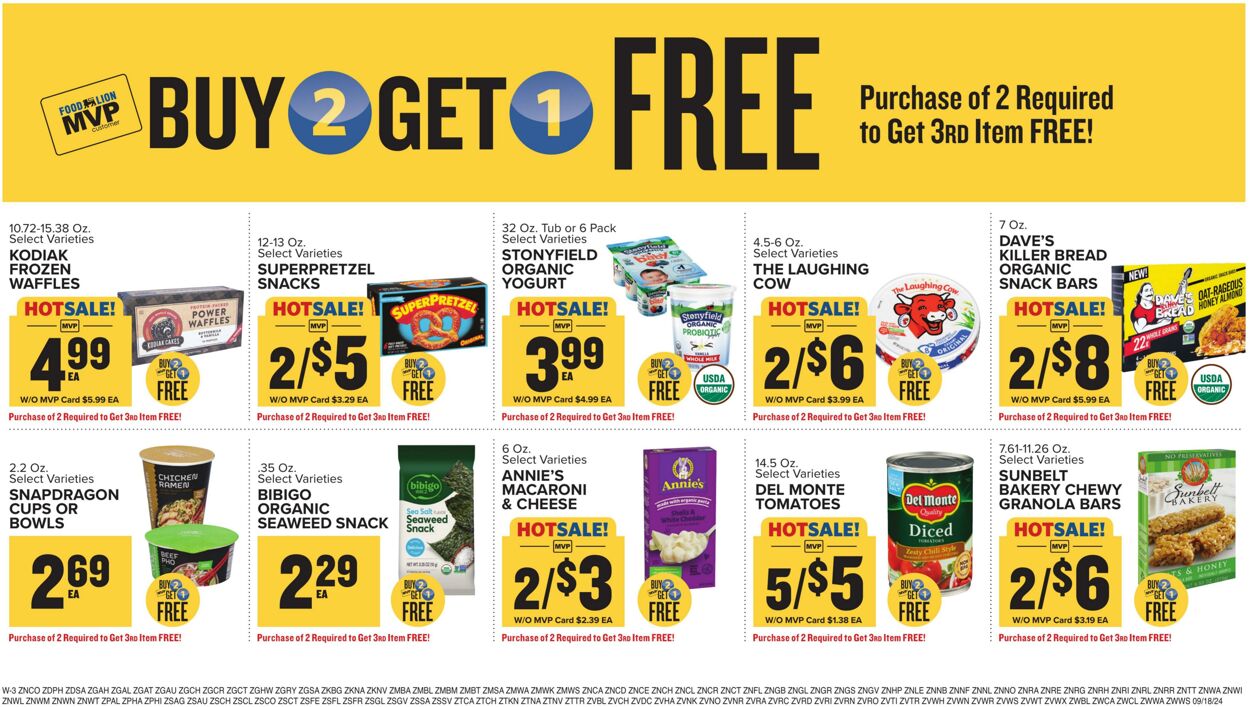 Catalogue Food Lion from 09/18/2024