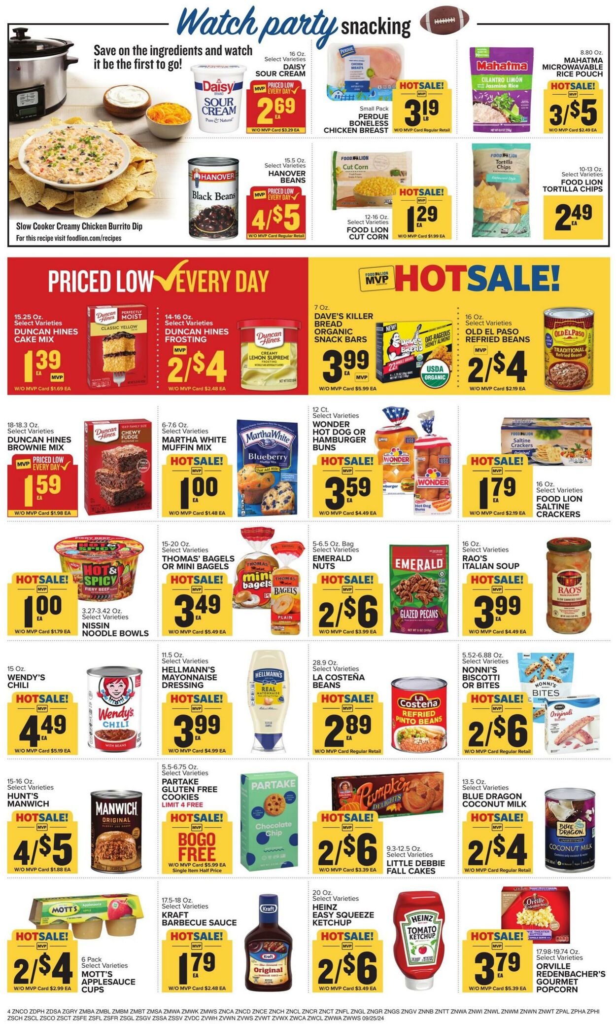 Catalogue Food Lion from 09/25/2024