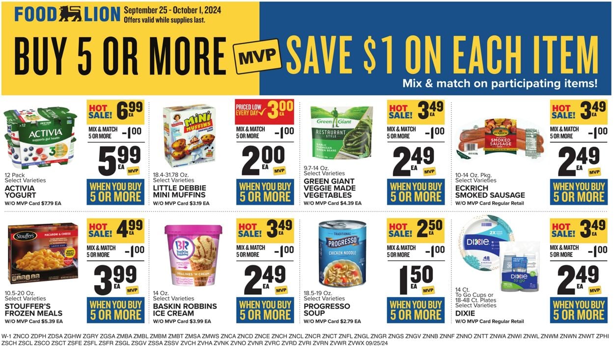 Catalogue Food Lion from 09/25/2024