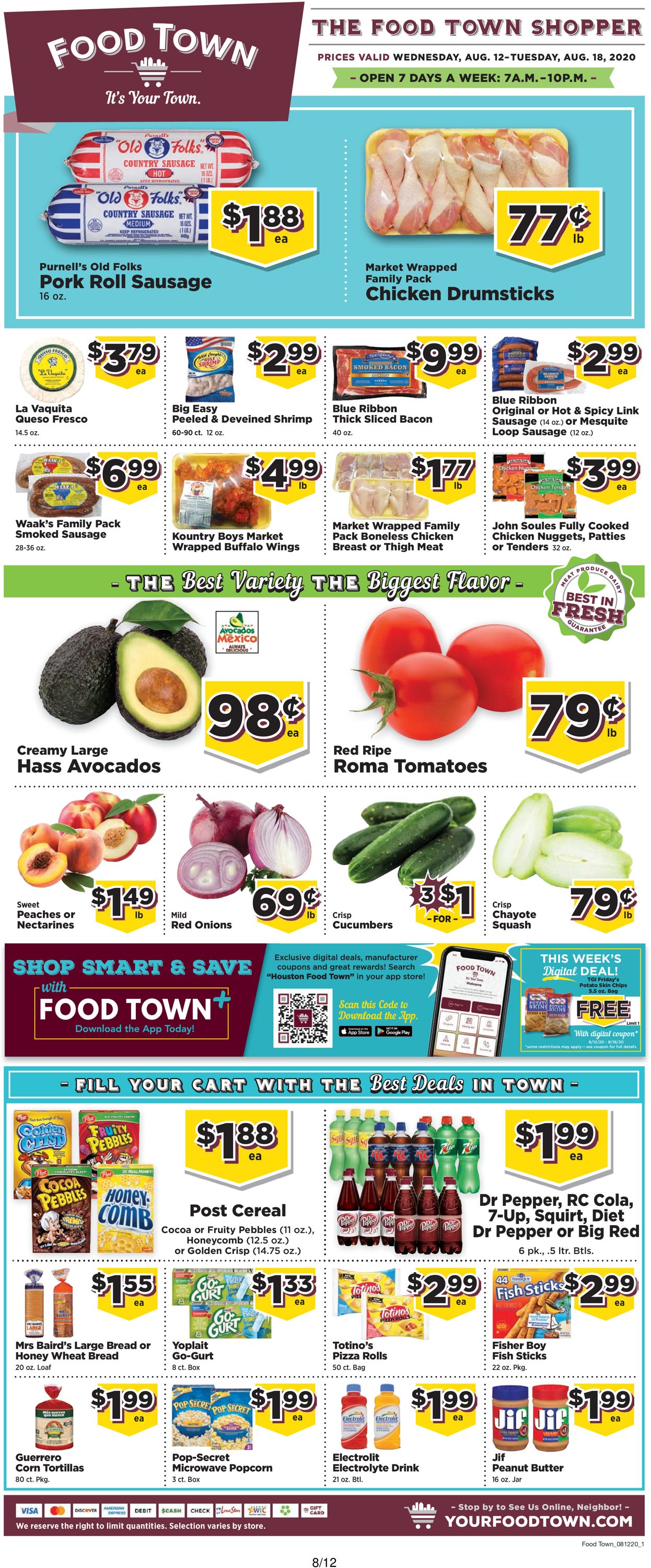 Catalogue Food Town from 08/12/2020