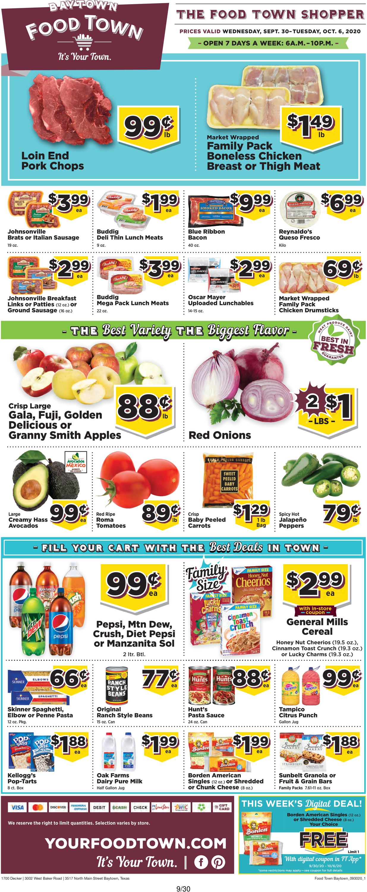 Food Town Current weekly ad 09/30 - 10/06/2020 - frequent-ads.com
