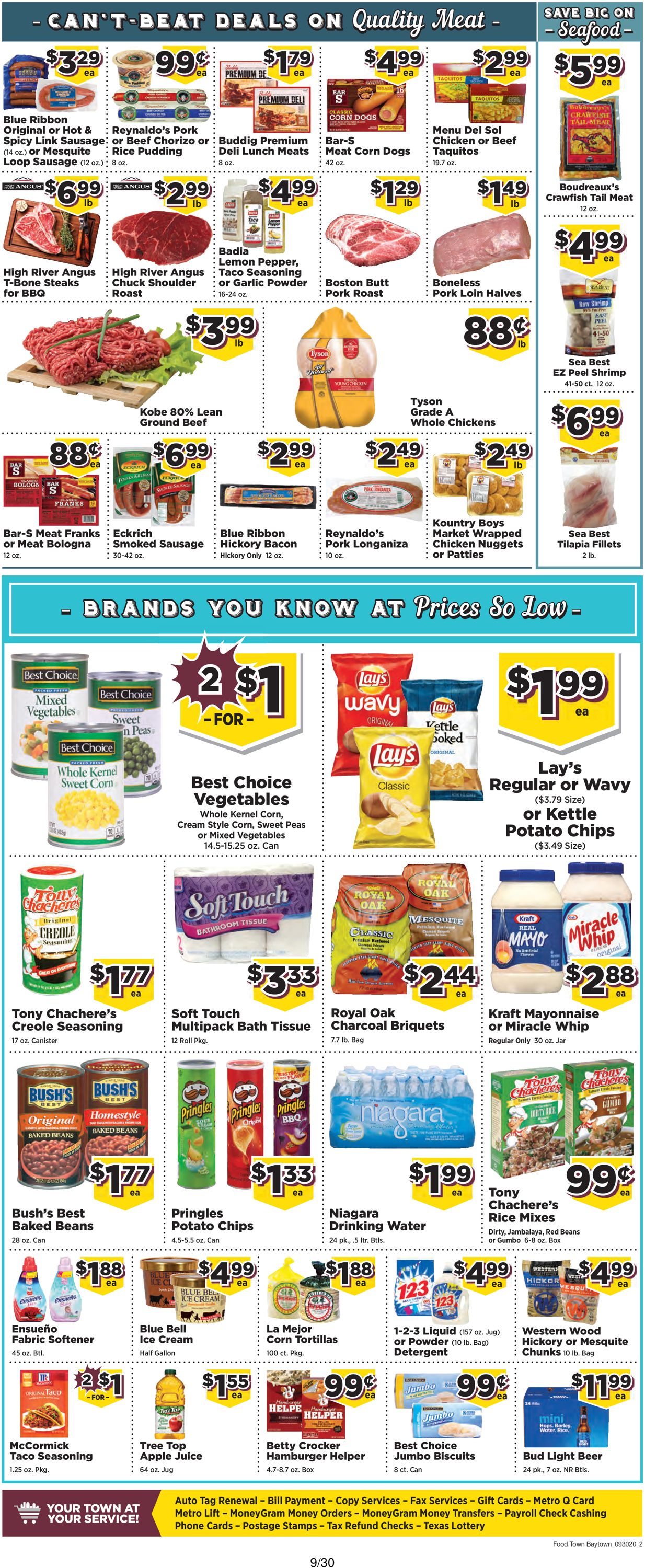 Catalogue Food Town from 09/30/2020