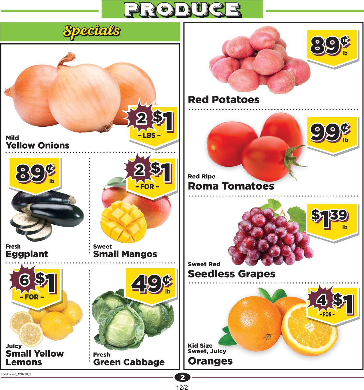 Catalogue Food Town from 12/02/2020