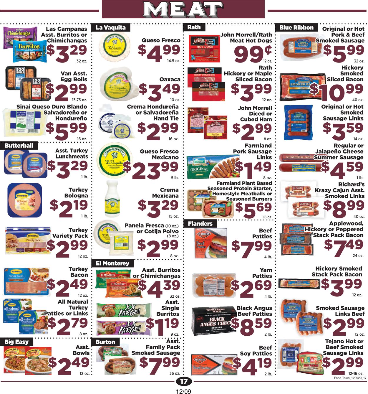 Catalogue Food Town from 12/09/2020