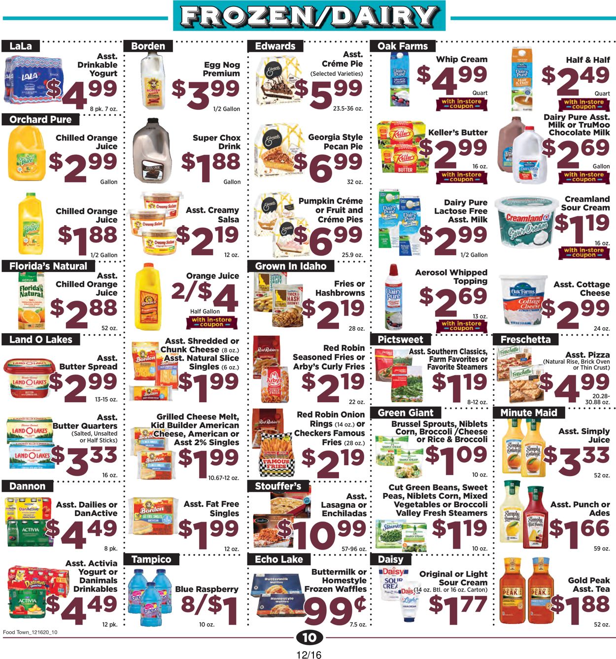 Catalogue Food Town from 12/16/2020