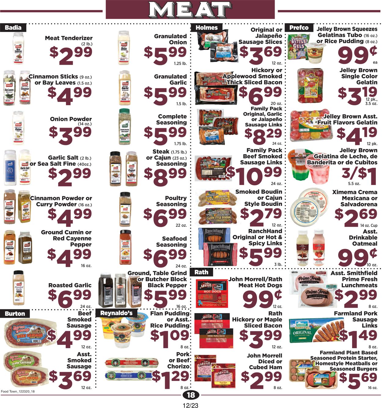 Catalogue Food Town Christmas 2020 from 12/23/2020