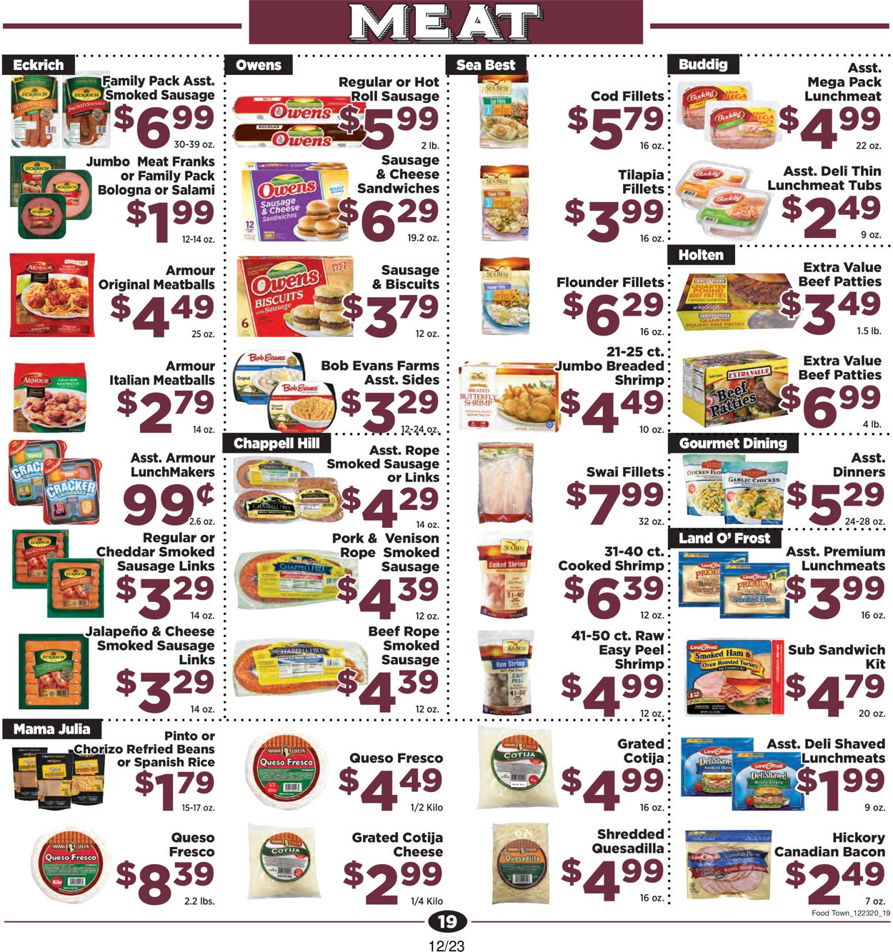 Catalogue Food Town Christmas 2020 from 12/23/2020