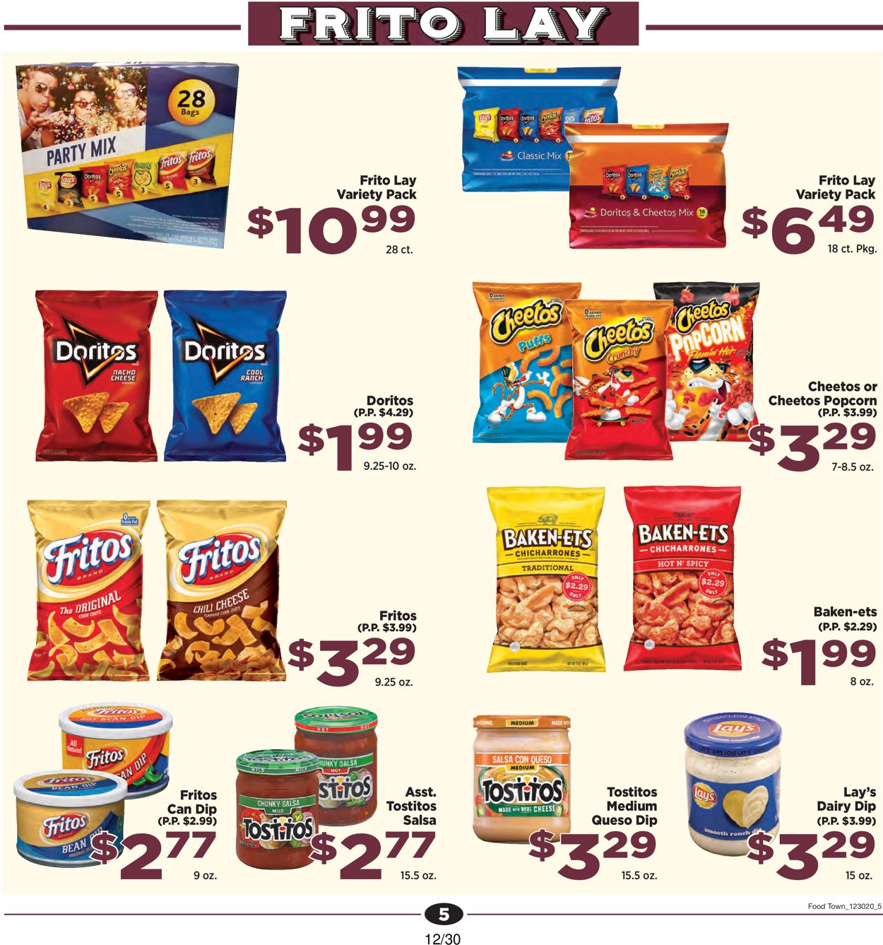 Catalogue Food Town Specials & Grocery Ad from 12/30/2020