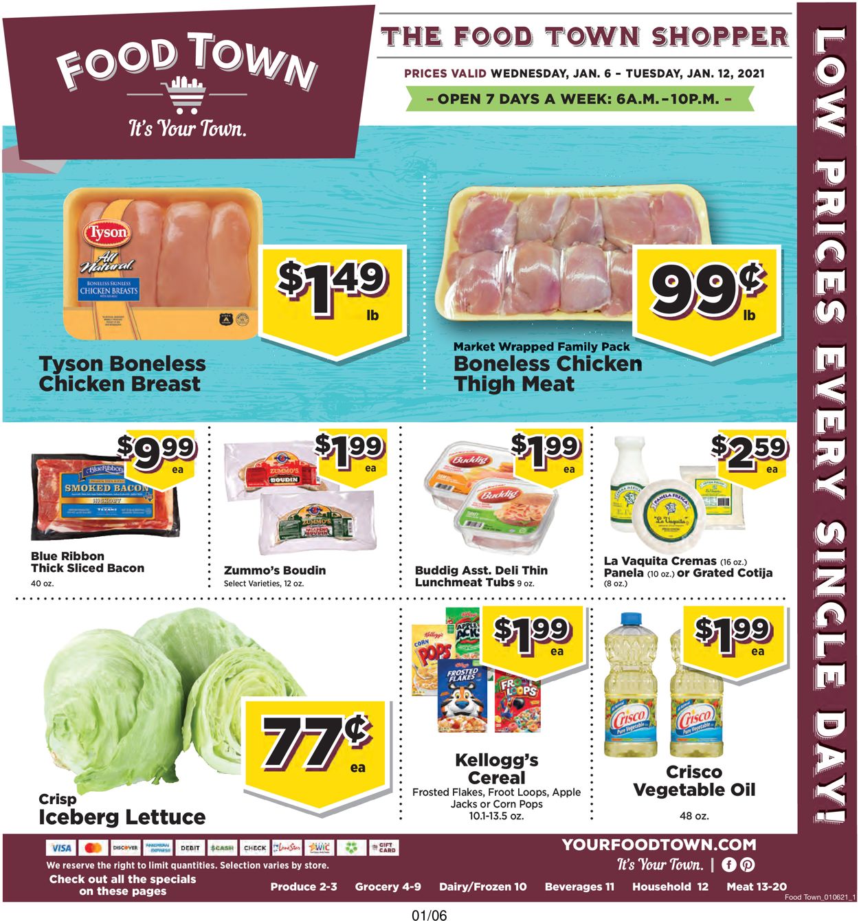 Catalogue Food Town from 01/06/2020