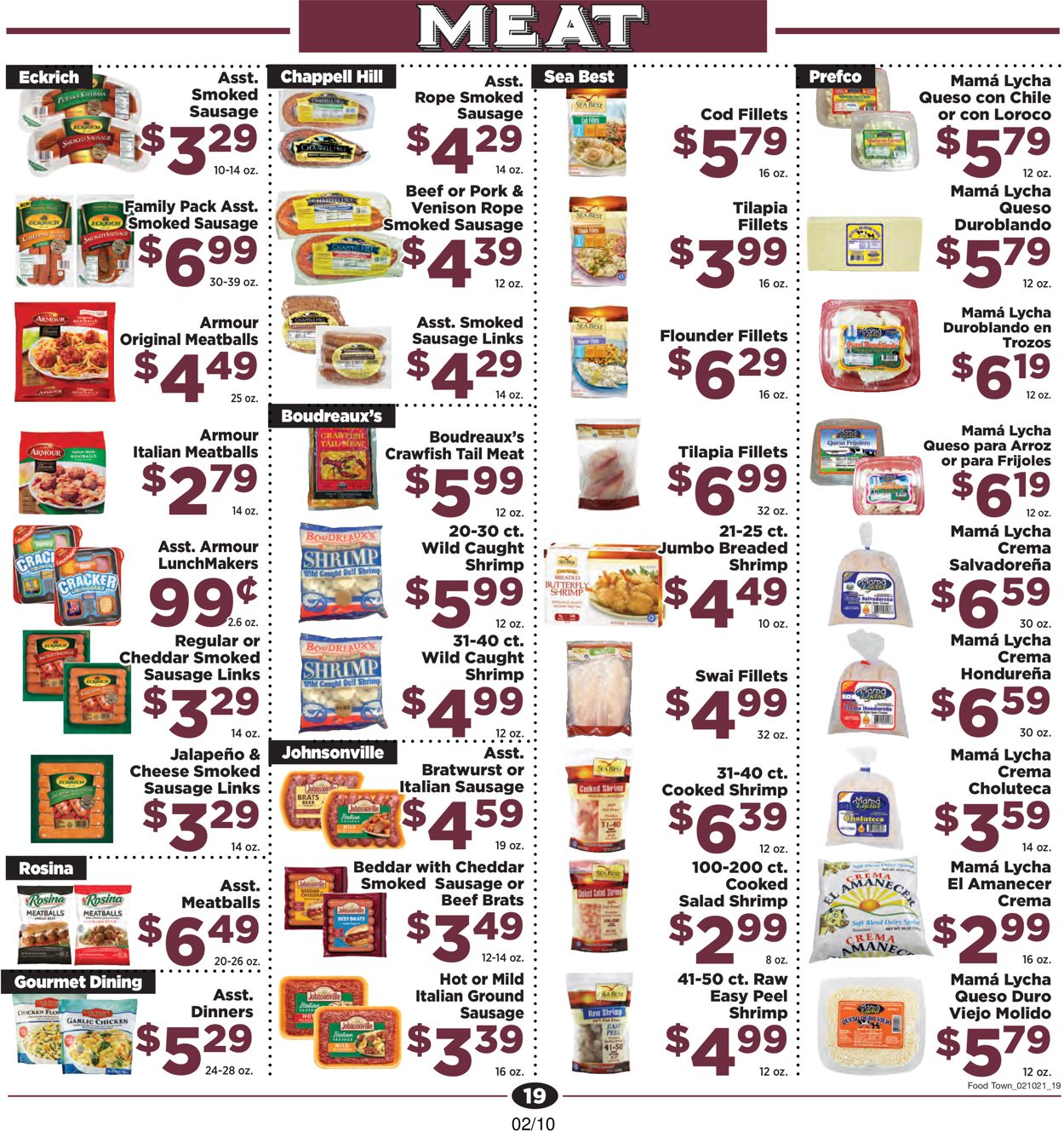 Catalogue Food Town from 02/10/2021