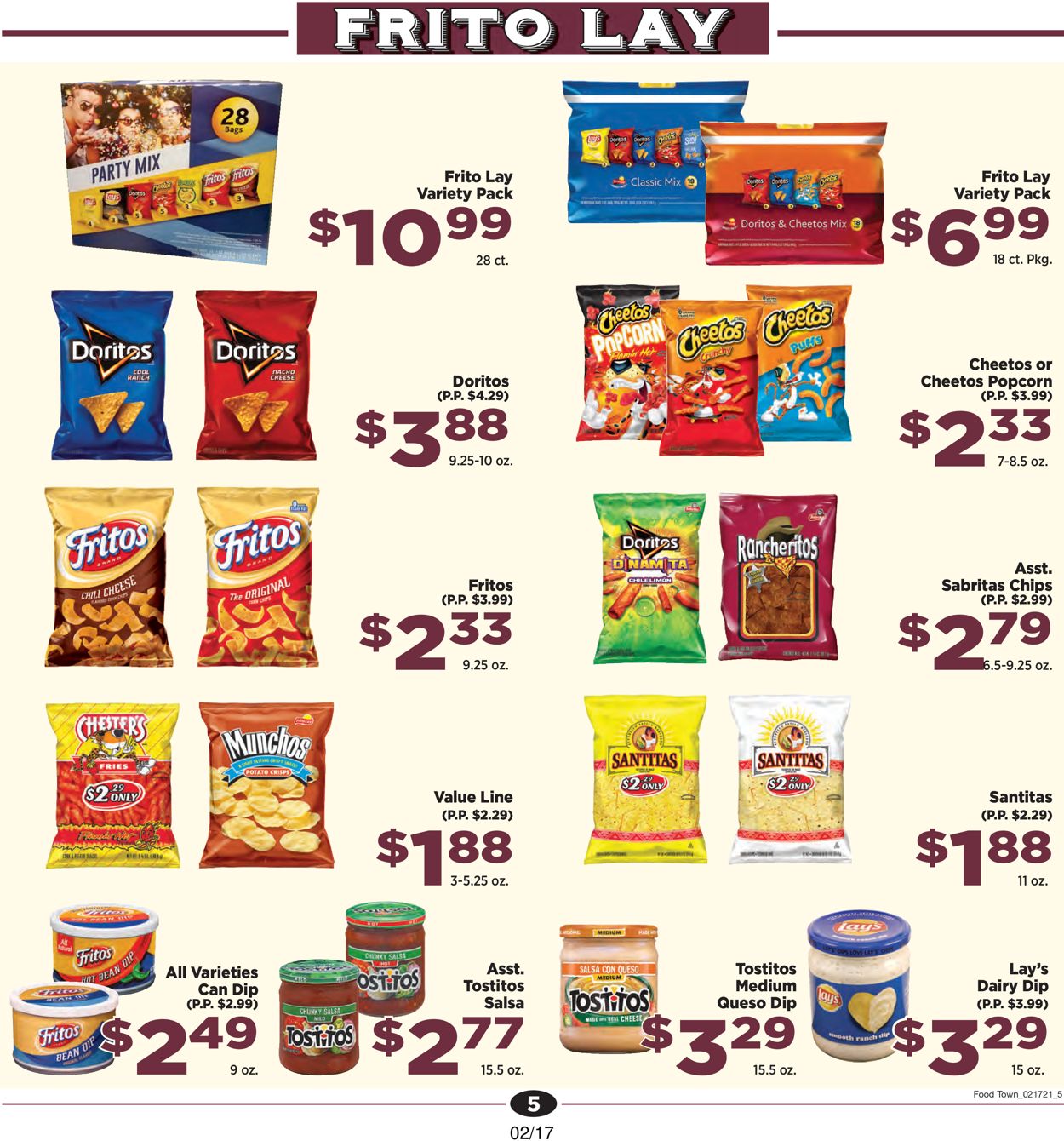 Catalogue Food Town from 02/17/2021