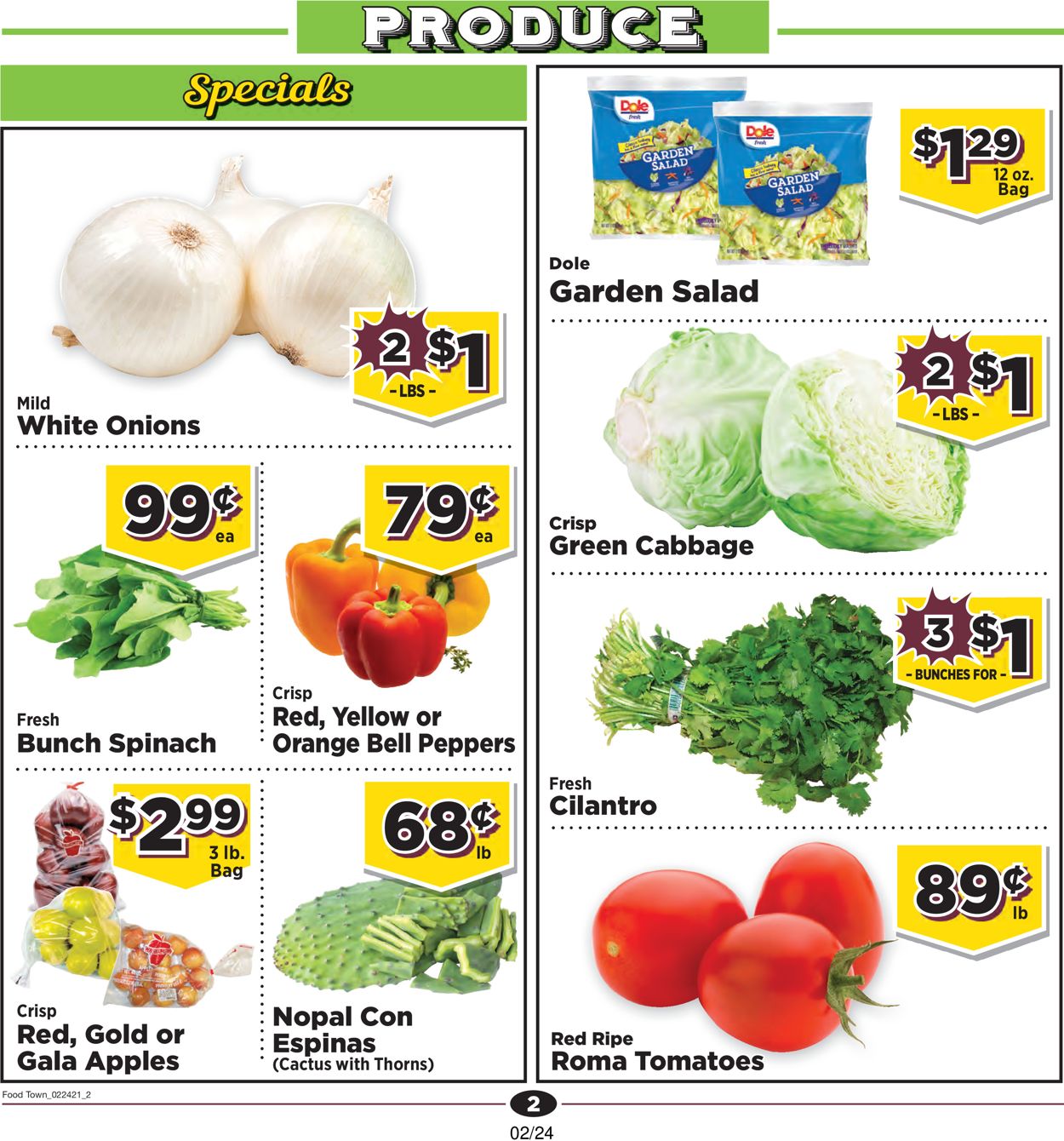 Catalogue Food Town from 02/24/2021