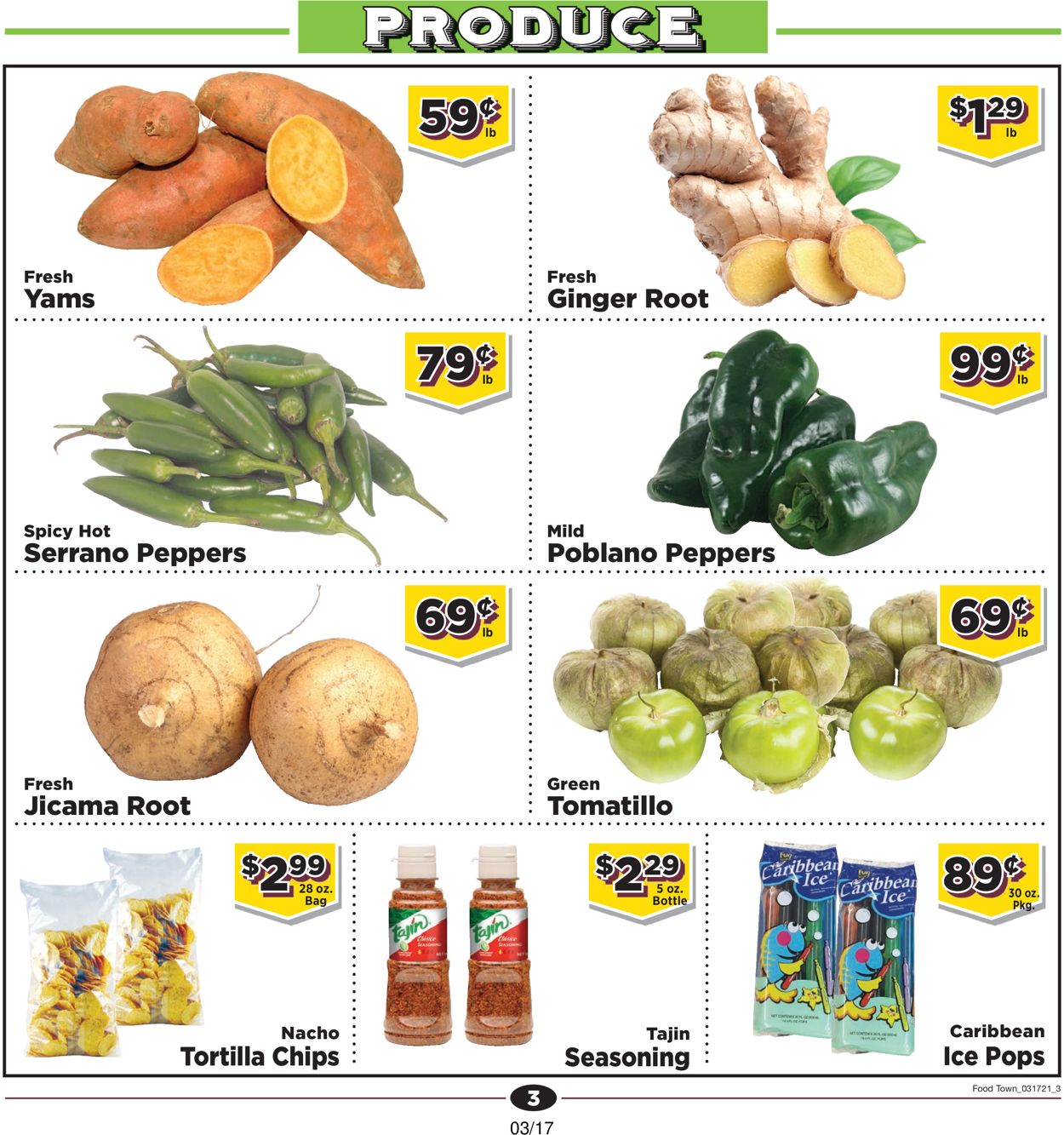 Catalogue Food Town from 03/17/2021
