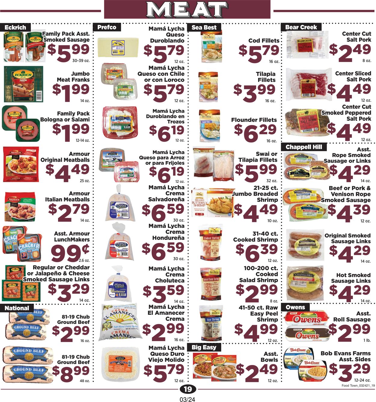 Catalogue Food Town from 03/24/2021