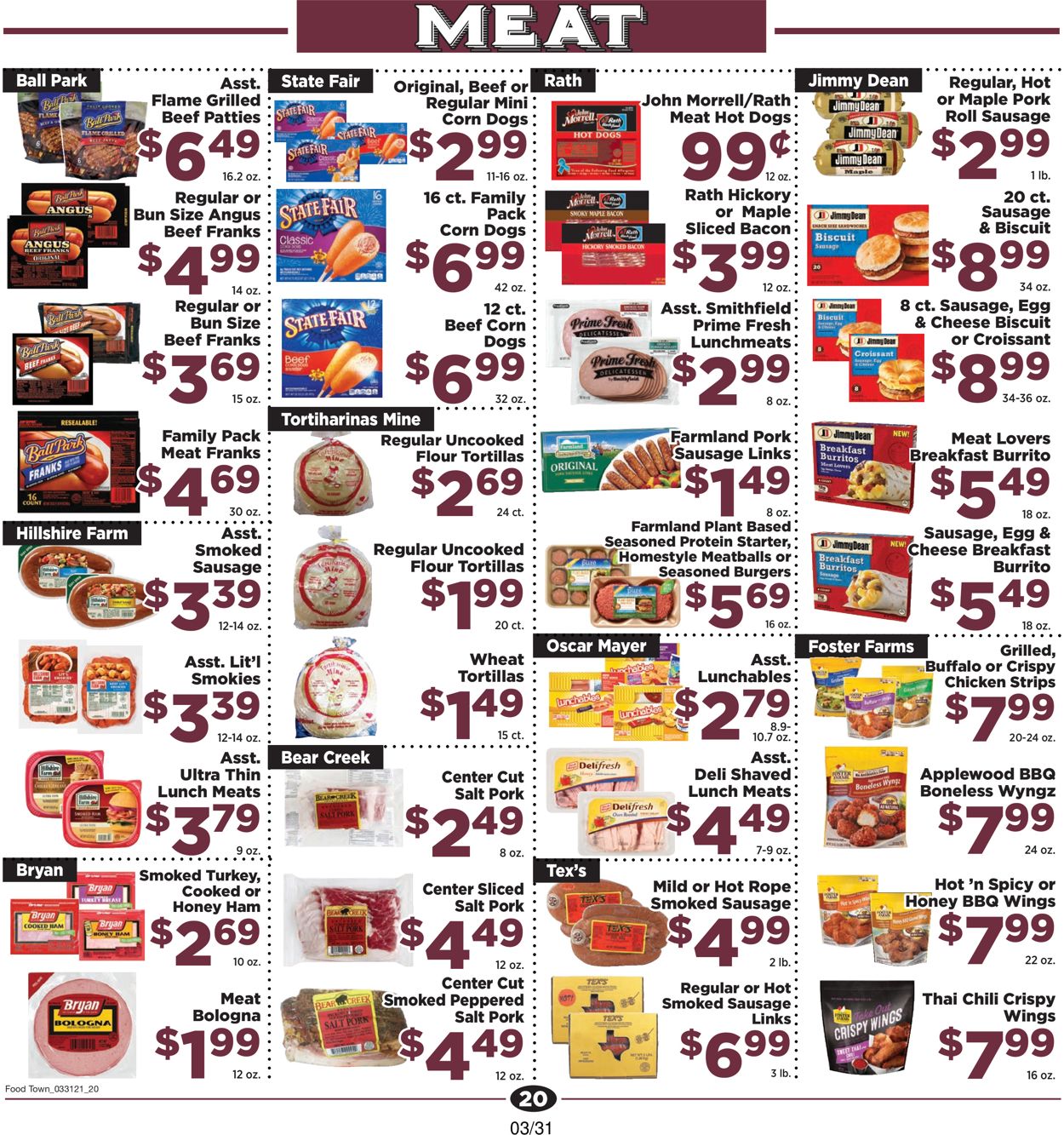Catalogue Food Town Easter 2021 from 03/31/2021