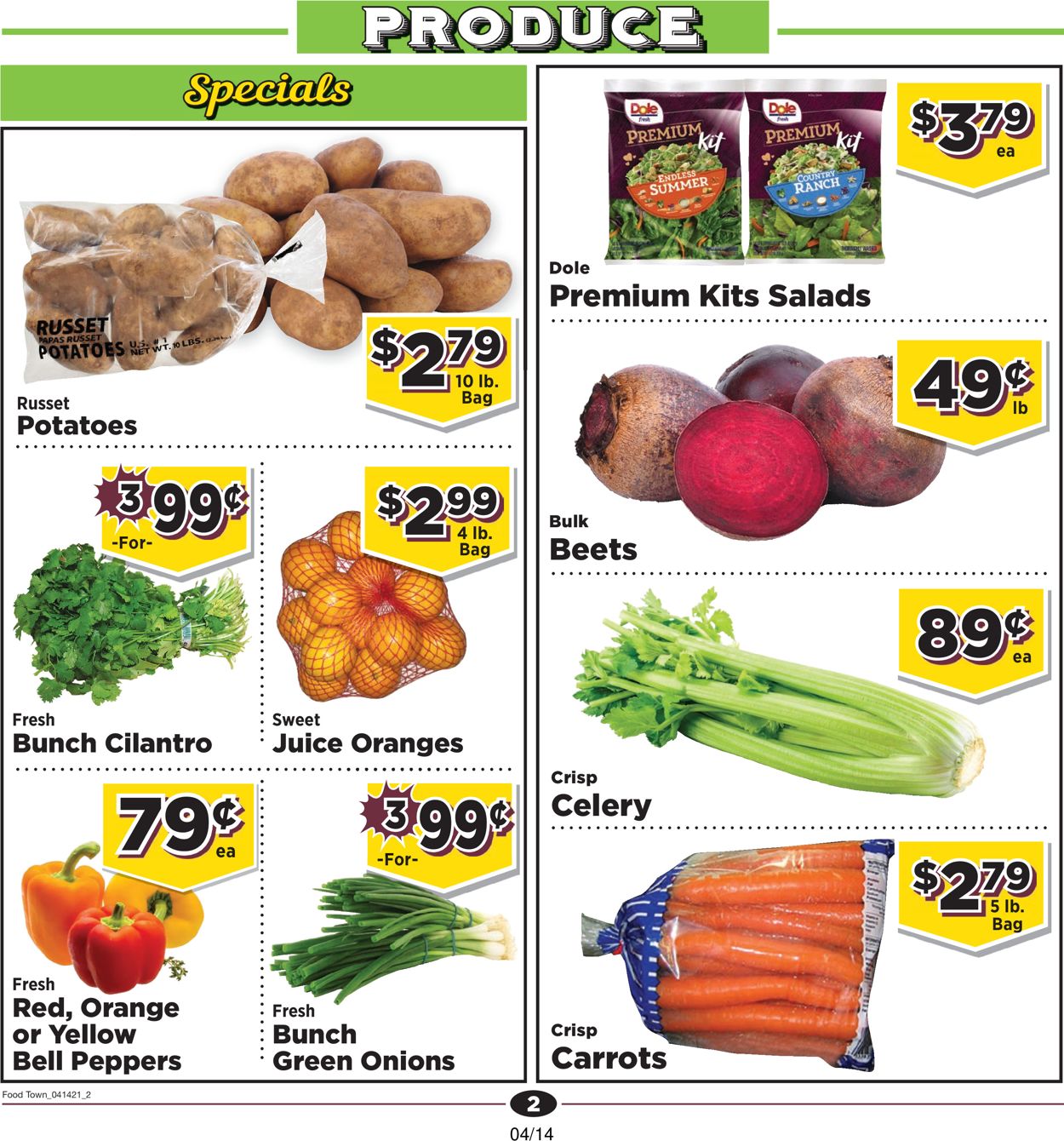 Catalogue Food Town from 04/14/2021
