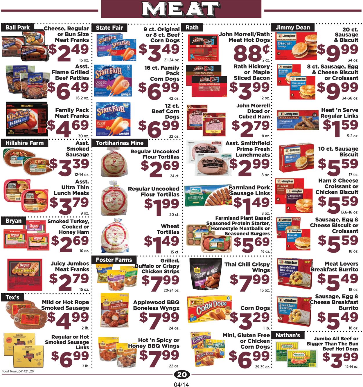 Catalogue Food Town from 04/14/2021