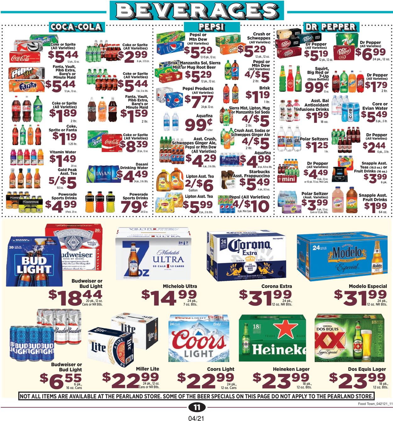 Catalogue Food Town from 04/21/2021