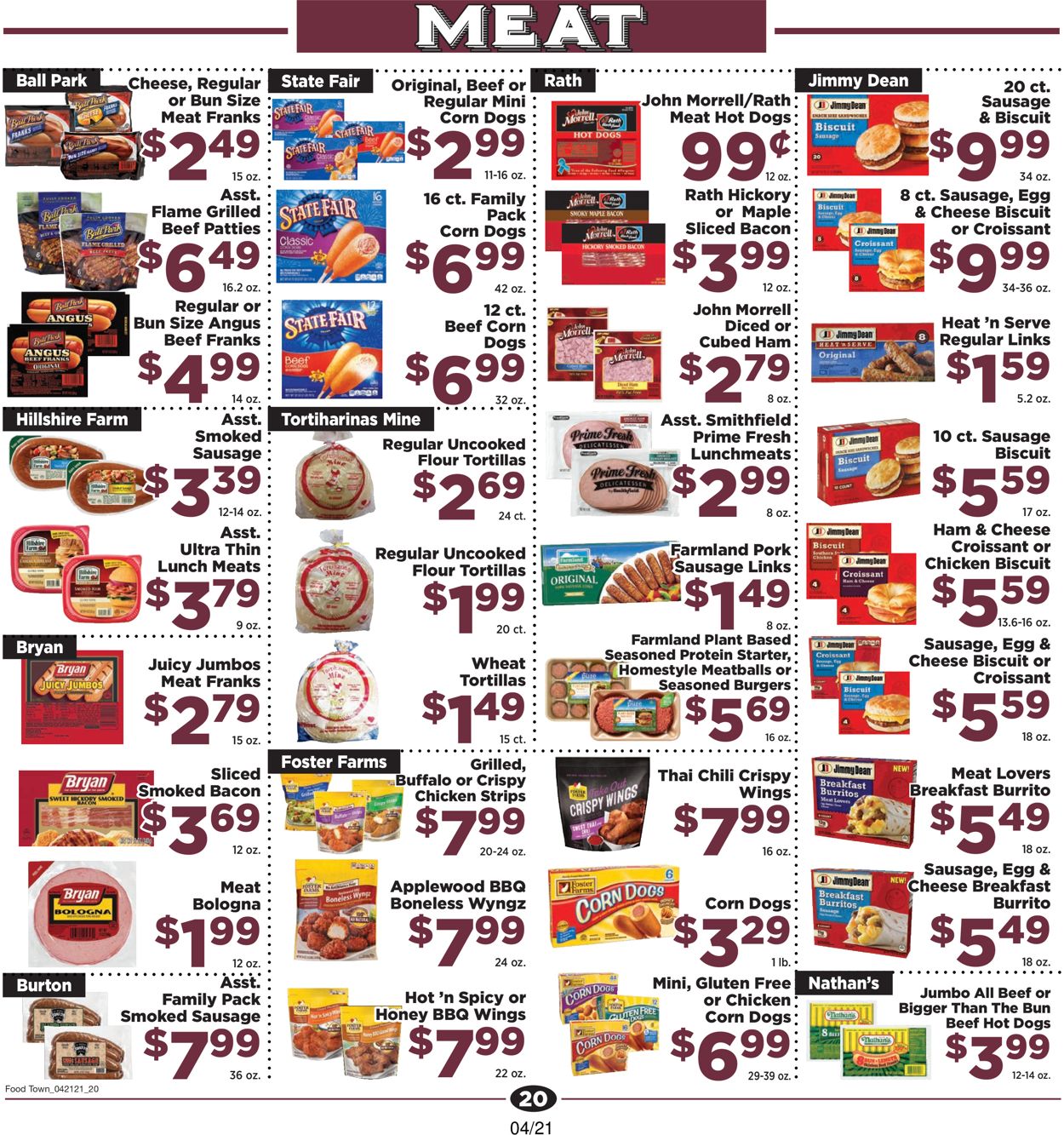 Catalogue Food Town from 04/21/2021