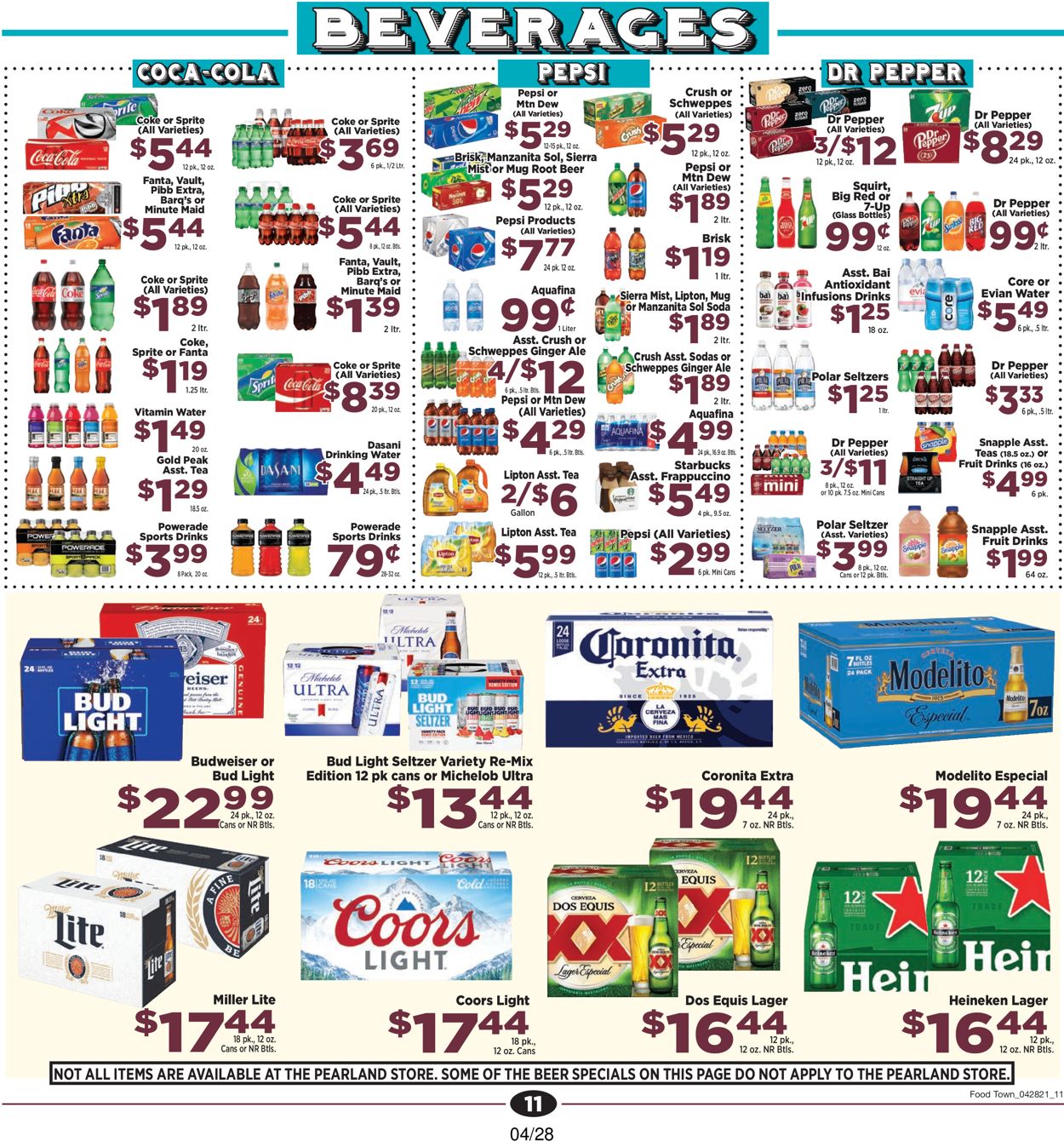 Catalogue Food Town from 04/28/2021