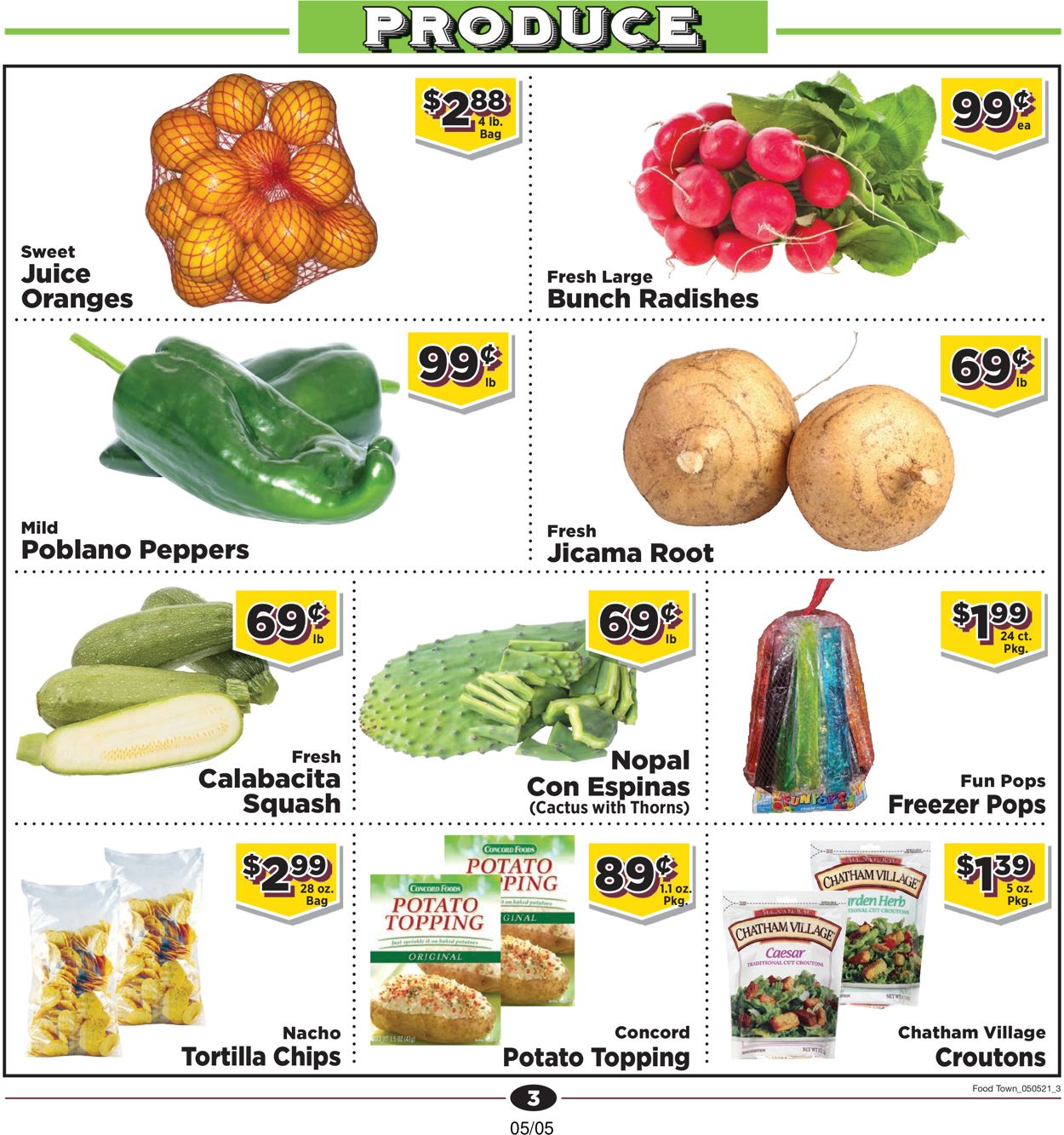 Catalogue Food Town from 05/05/2021