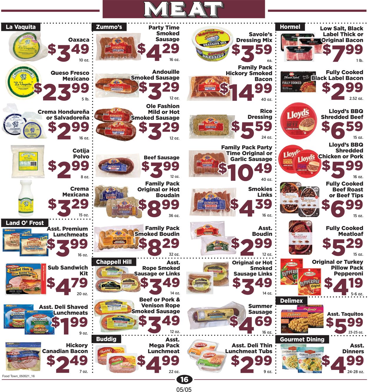 Catalogue Food Town from 05/05/2021