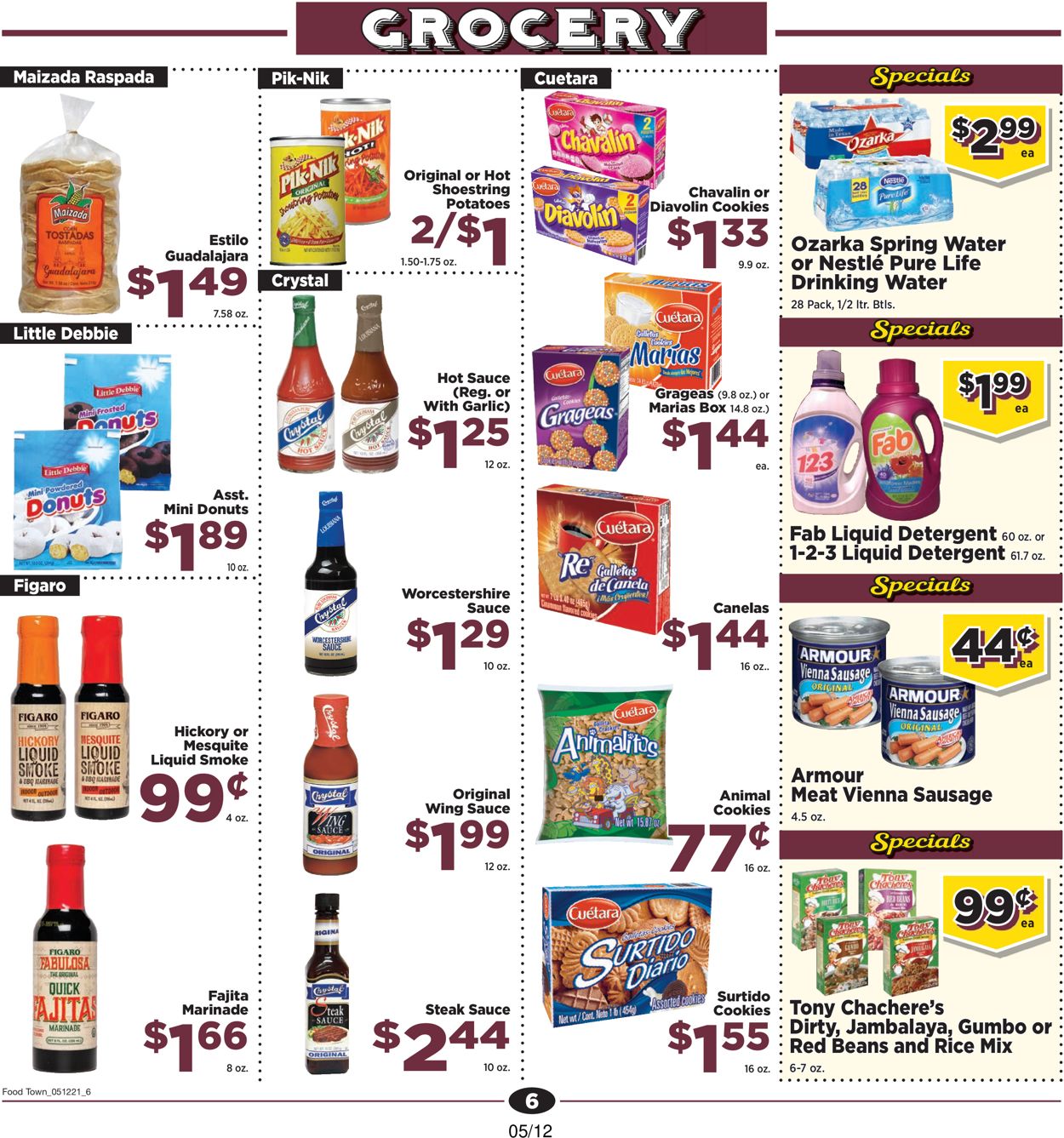 Catalogue Food Town from 05/12/2021