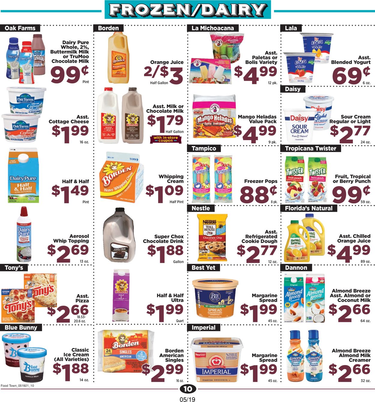 Catalogue Food Town from 05/19/2021