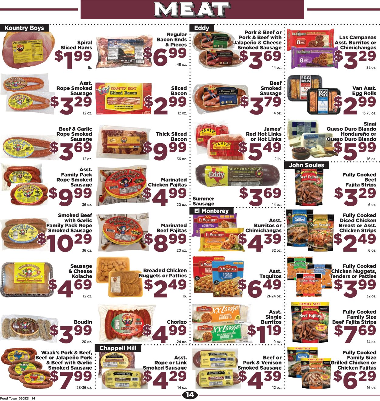 Catalogue Food Town from 06/09/2021
