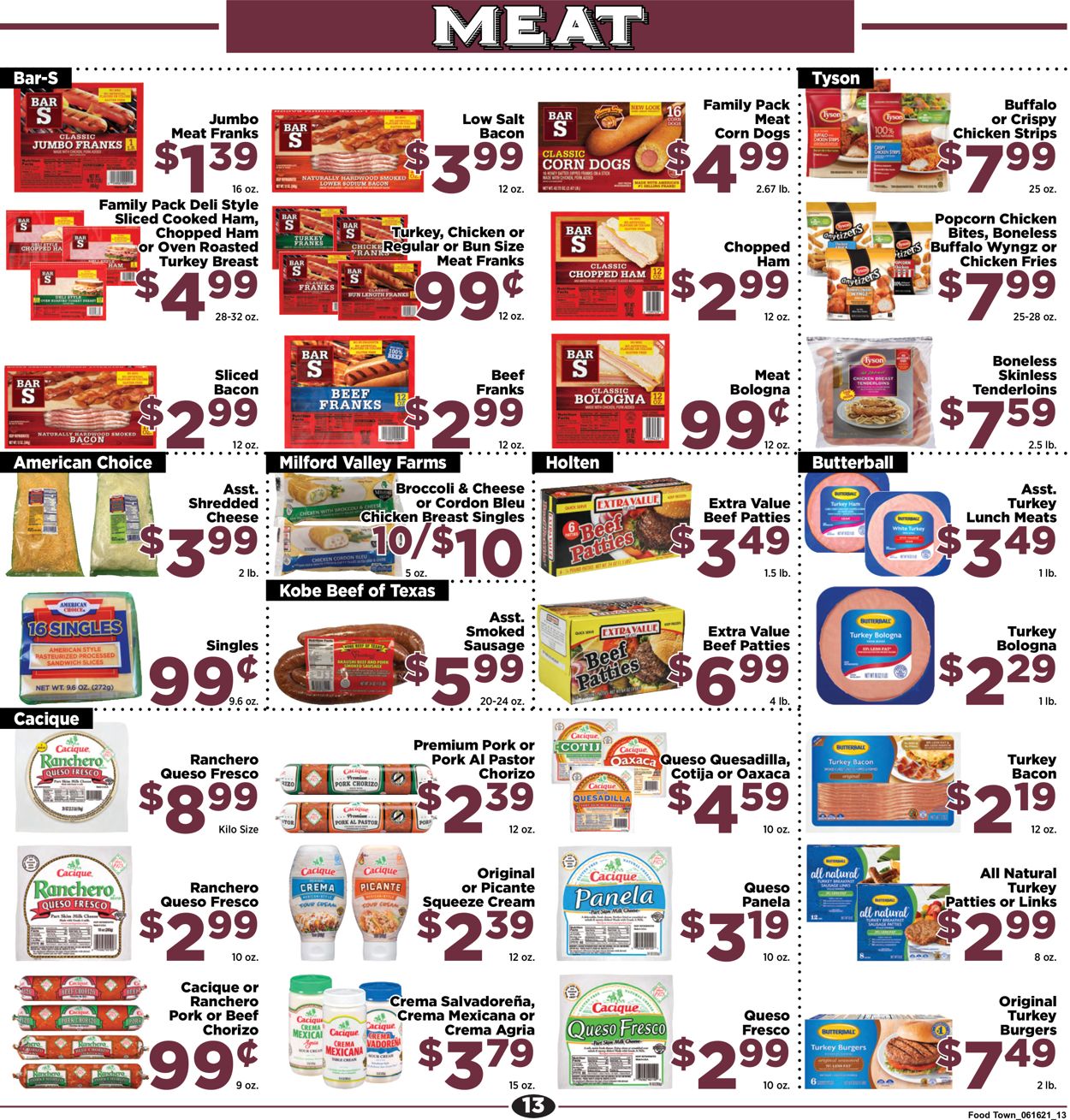 Catalogue Food Town from 06/16/2021