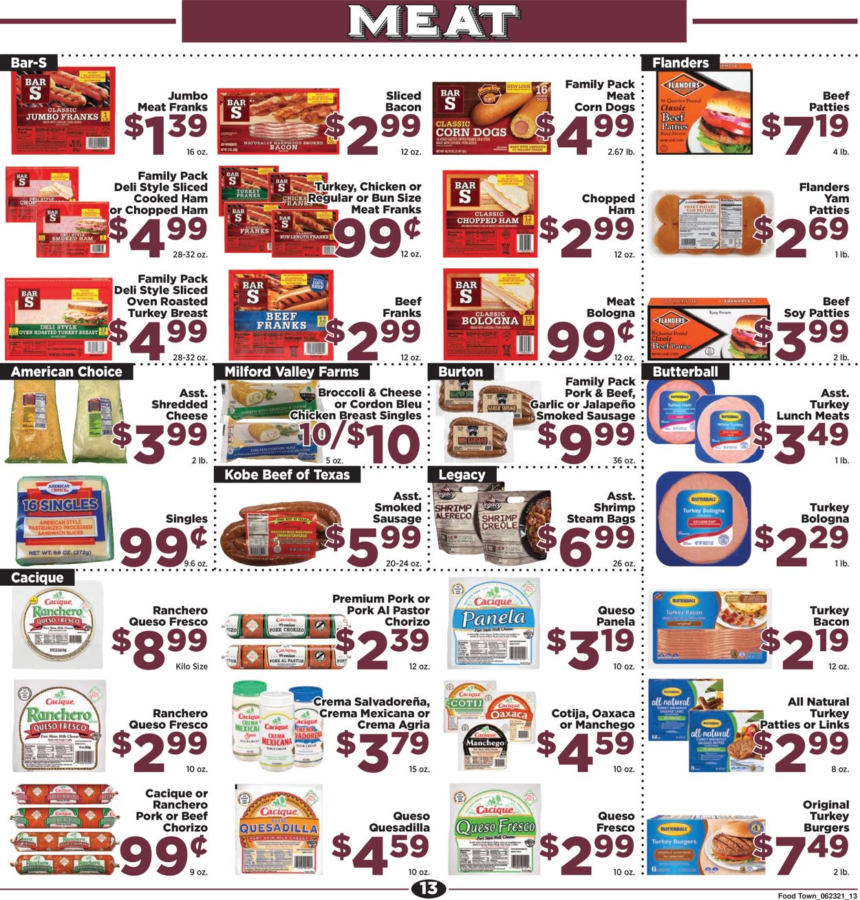 Catalogue Food Town from 06/23/2021