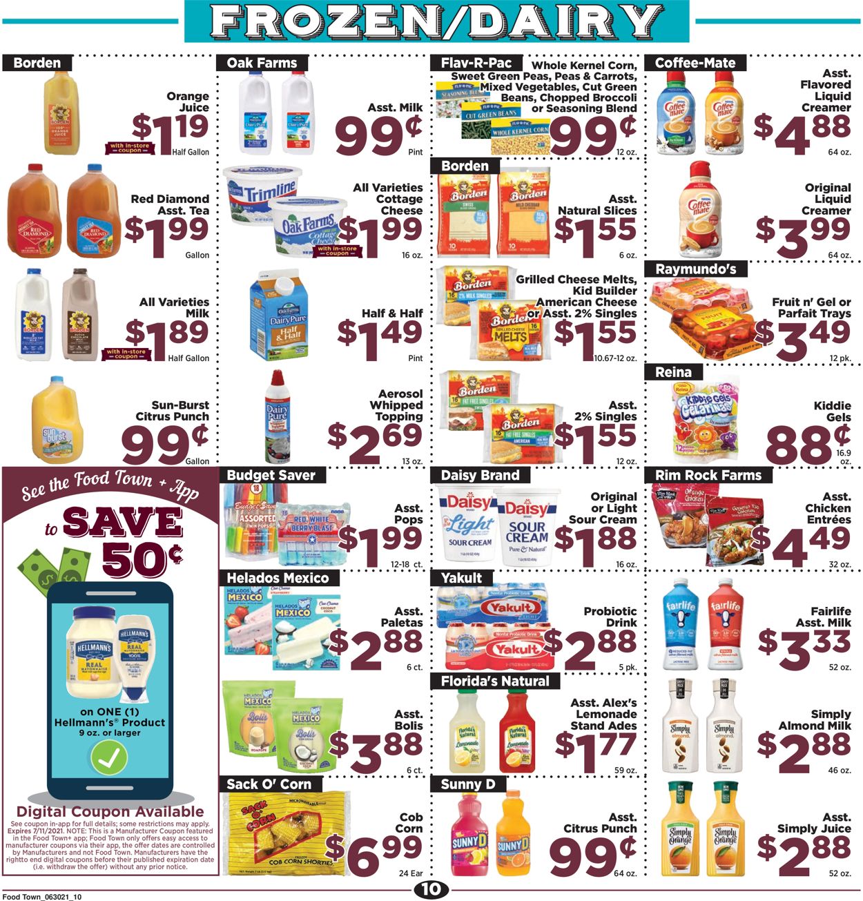 Catalogue Food Town from 06/30/2021