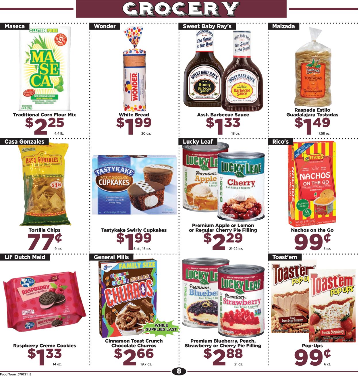 Catalogue Food Town from 07/07/2021