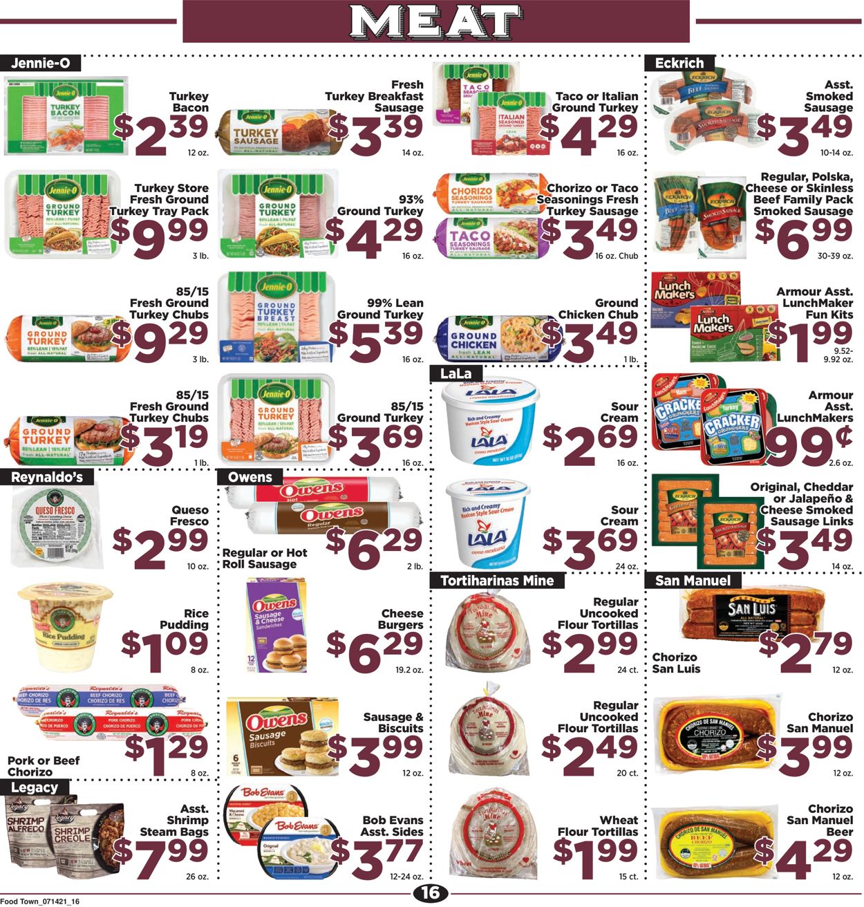 Catalogue Food Town from 07/13/2021