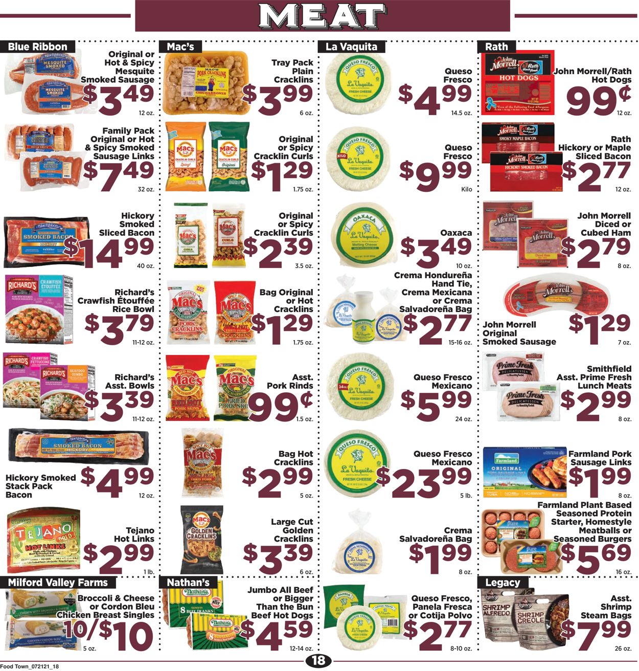 Catalogue Food Town from 07/21/2021